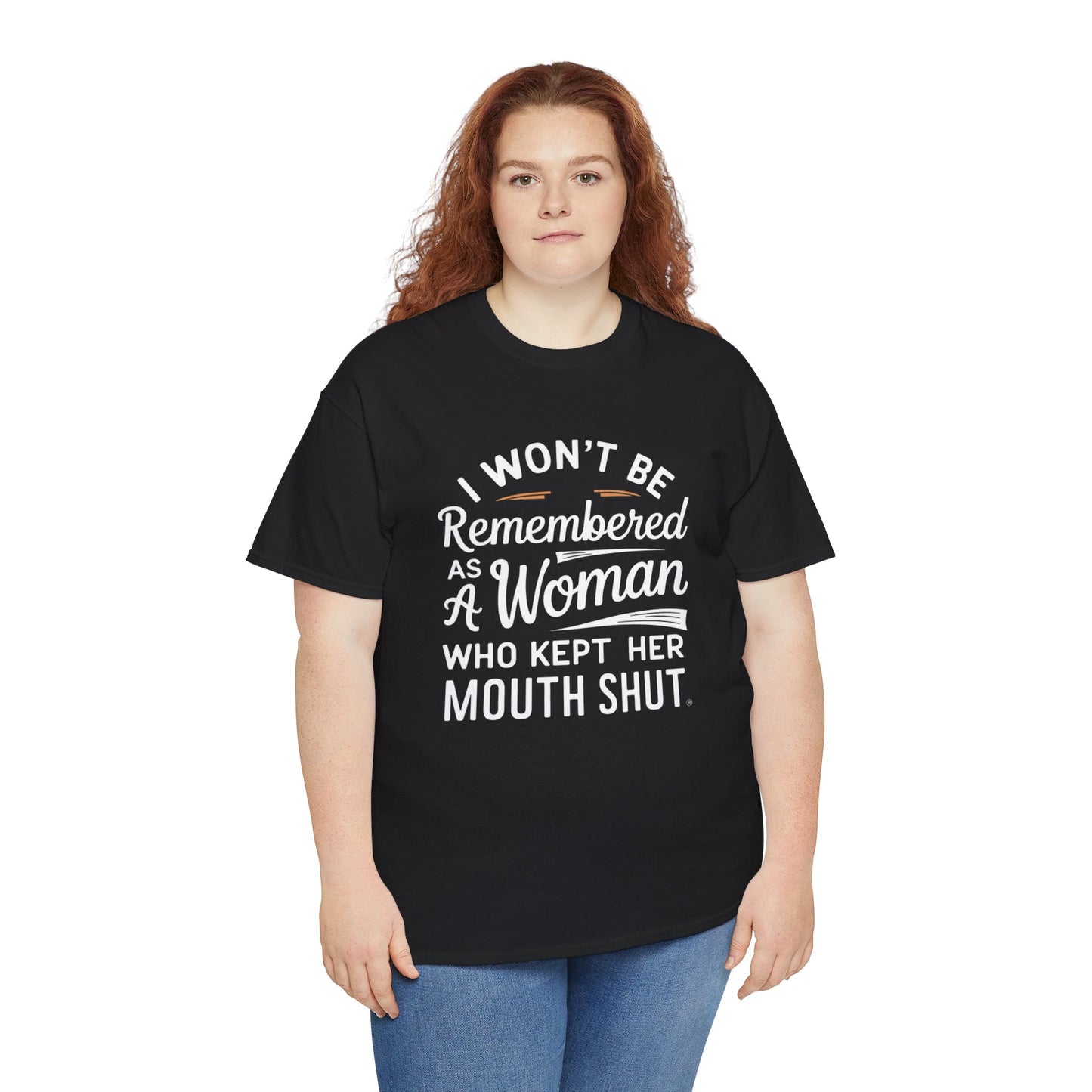 I WON'T Be Printed  T Shirt with Hearts