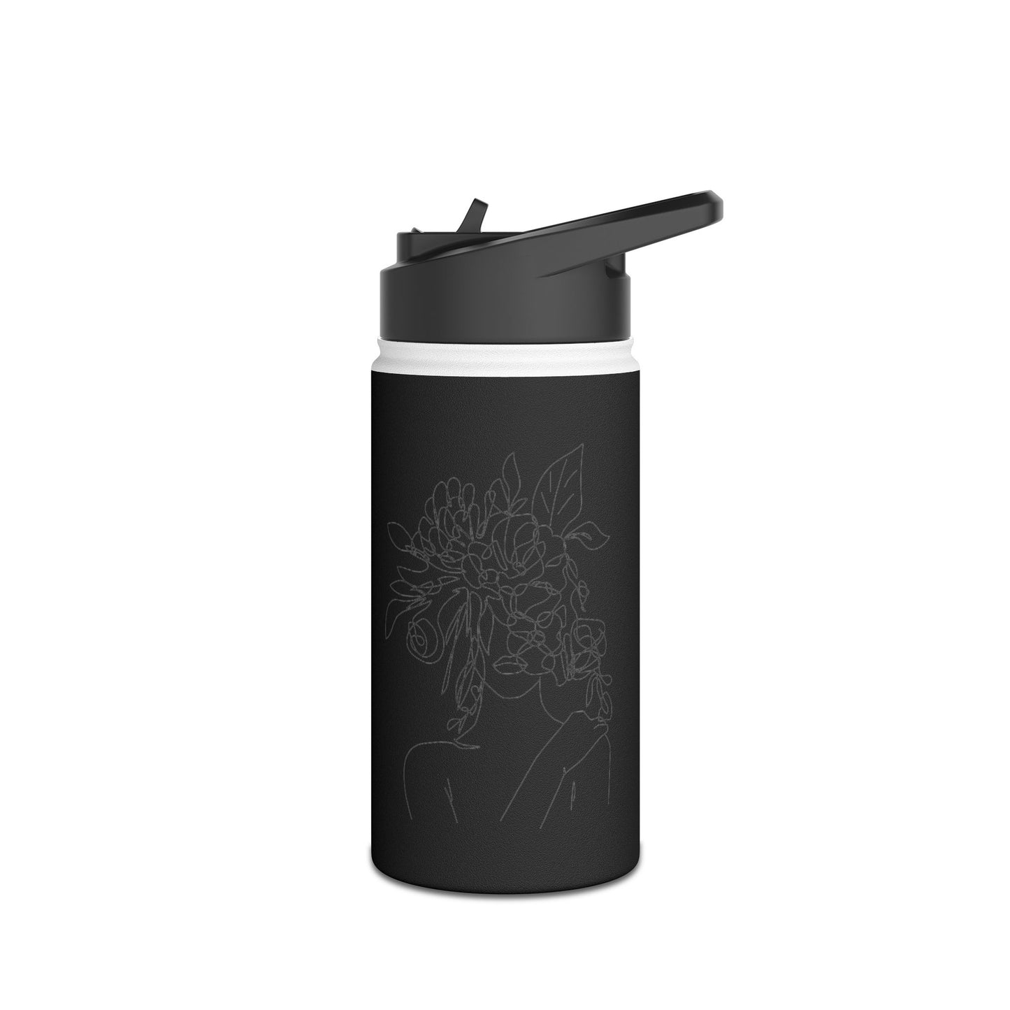 Women Stainless Steel Water Bottle, Standard Lid