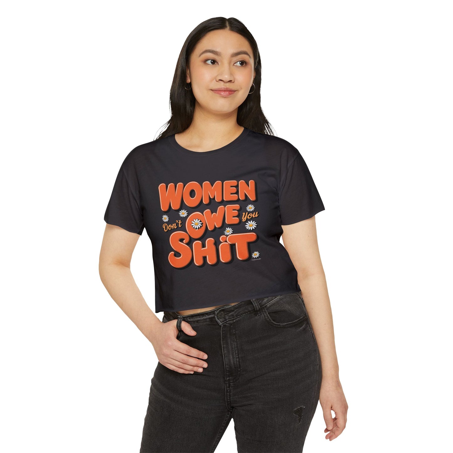 Women Don't Women's Festival Crop Top