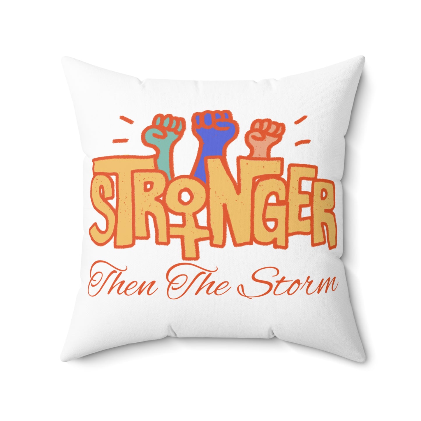 Stronger Spun Polyester Square Pillow