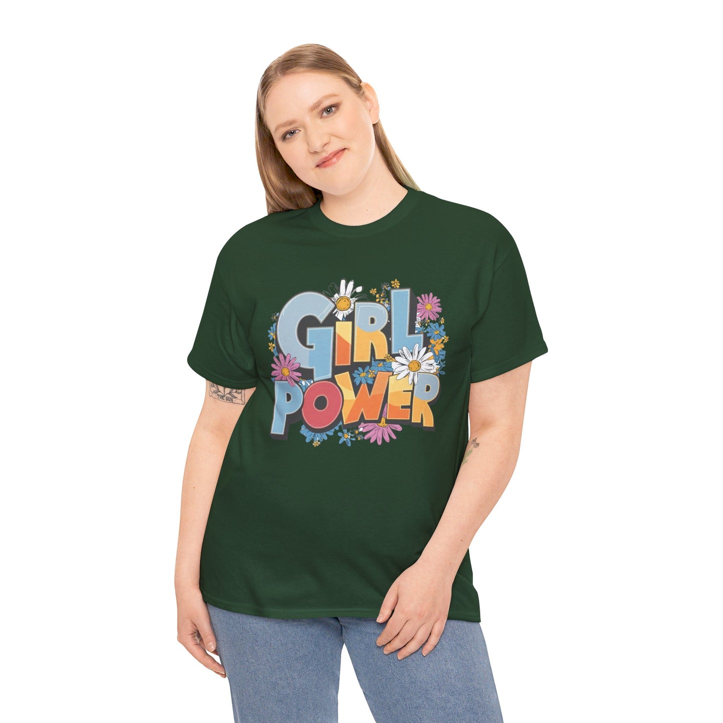 Girl Power Women Heavy Cotton Tee