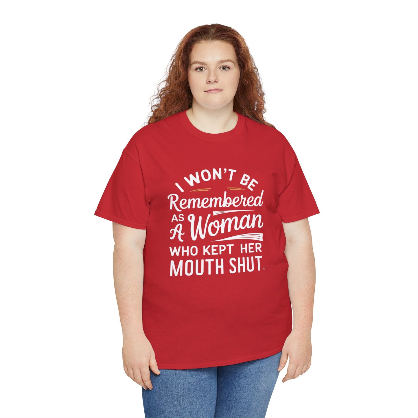 I WON'T Be Printed  T Shirt with Hearts