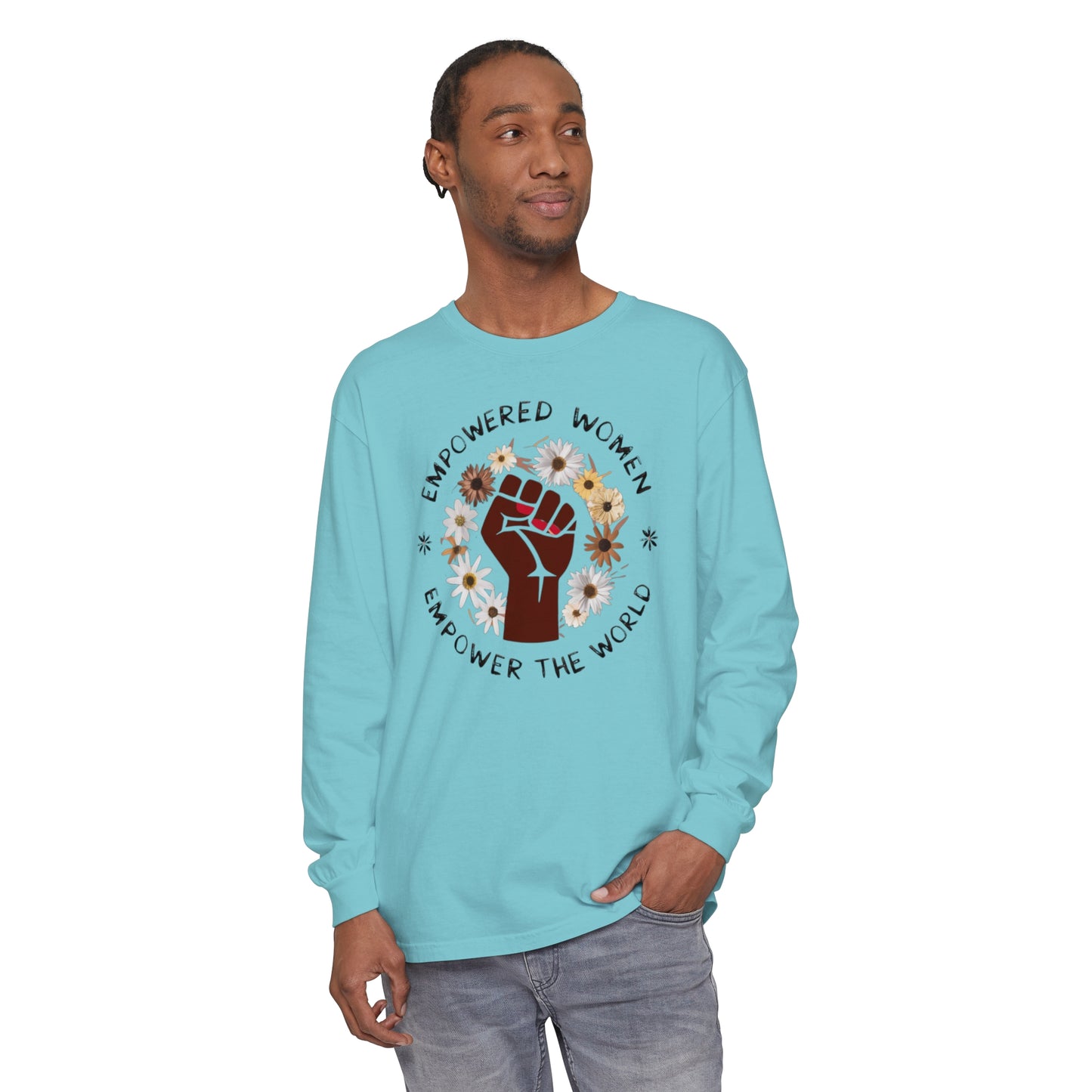 Empowered Women Women Garment-dyed Long Sleeve T-Shirt