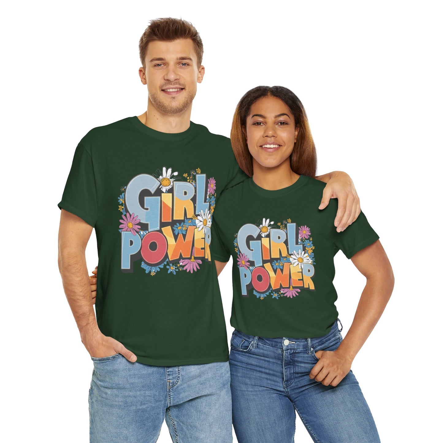 Girl Power Women Heavy Cotton Tee
