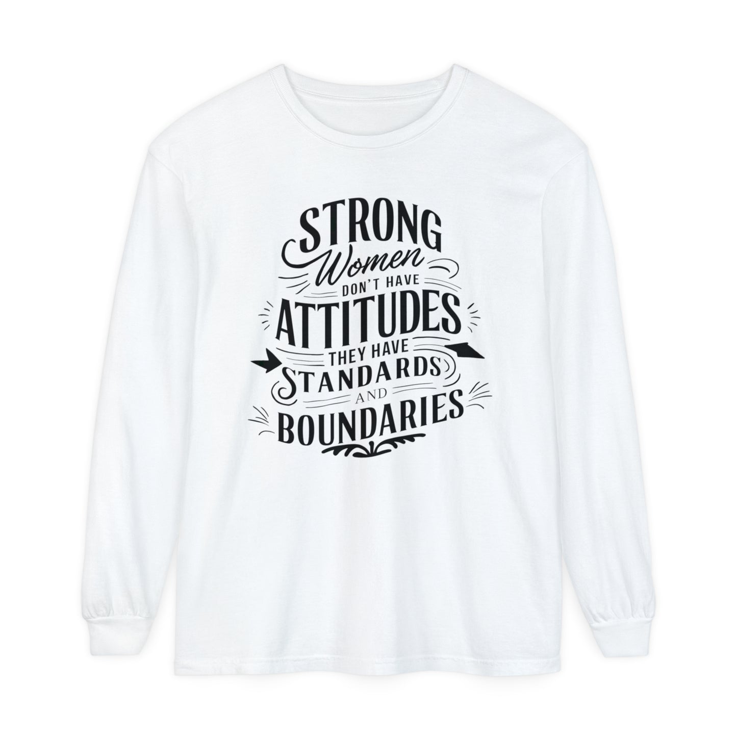 Strong Women Women Garment-dyed Long Sleeve T-Shirt