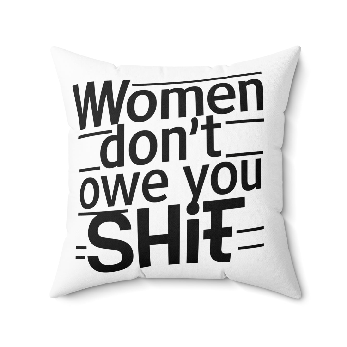 Women Spun Polyester Square Pillow