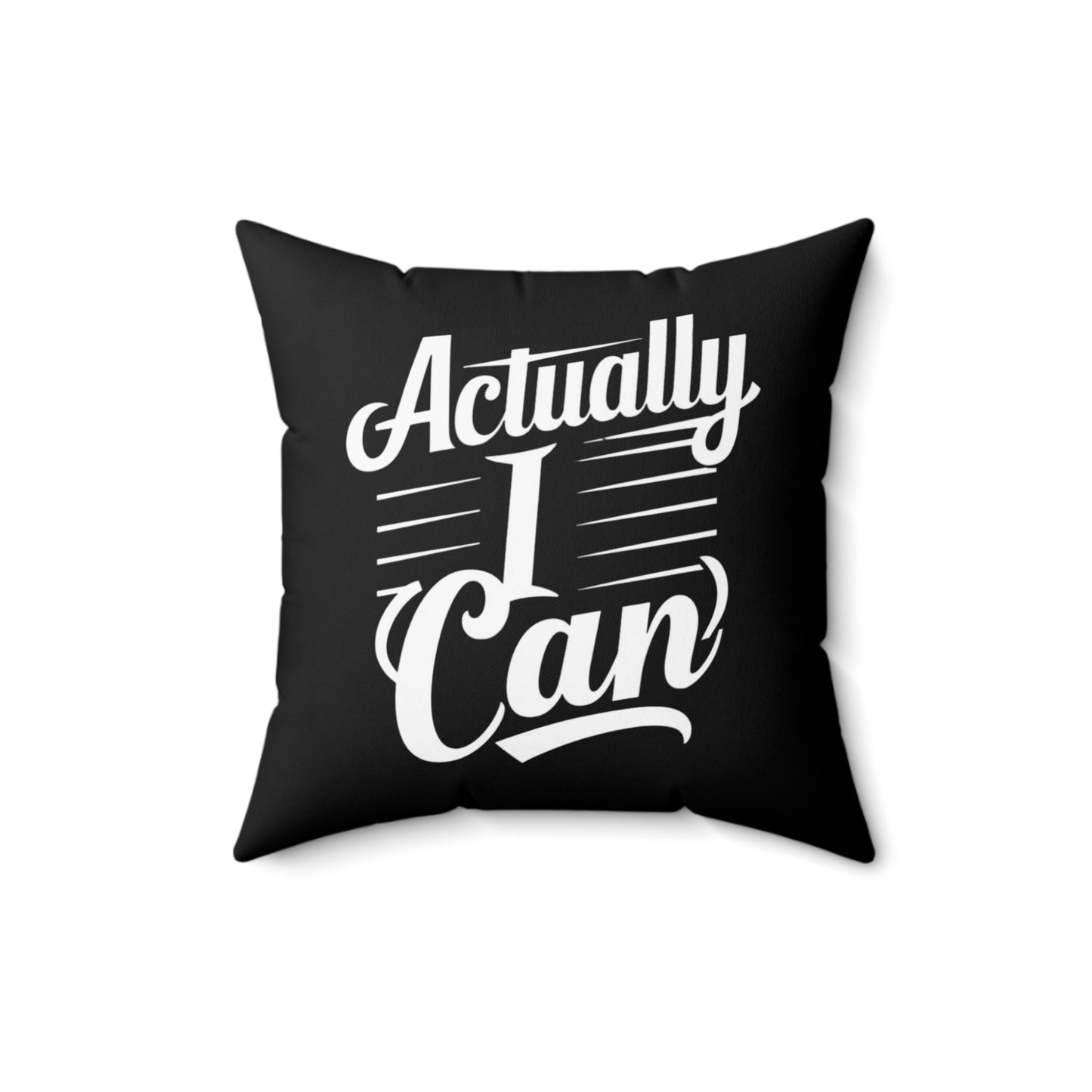 Actually Spun Polyester Square Pillow