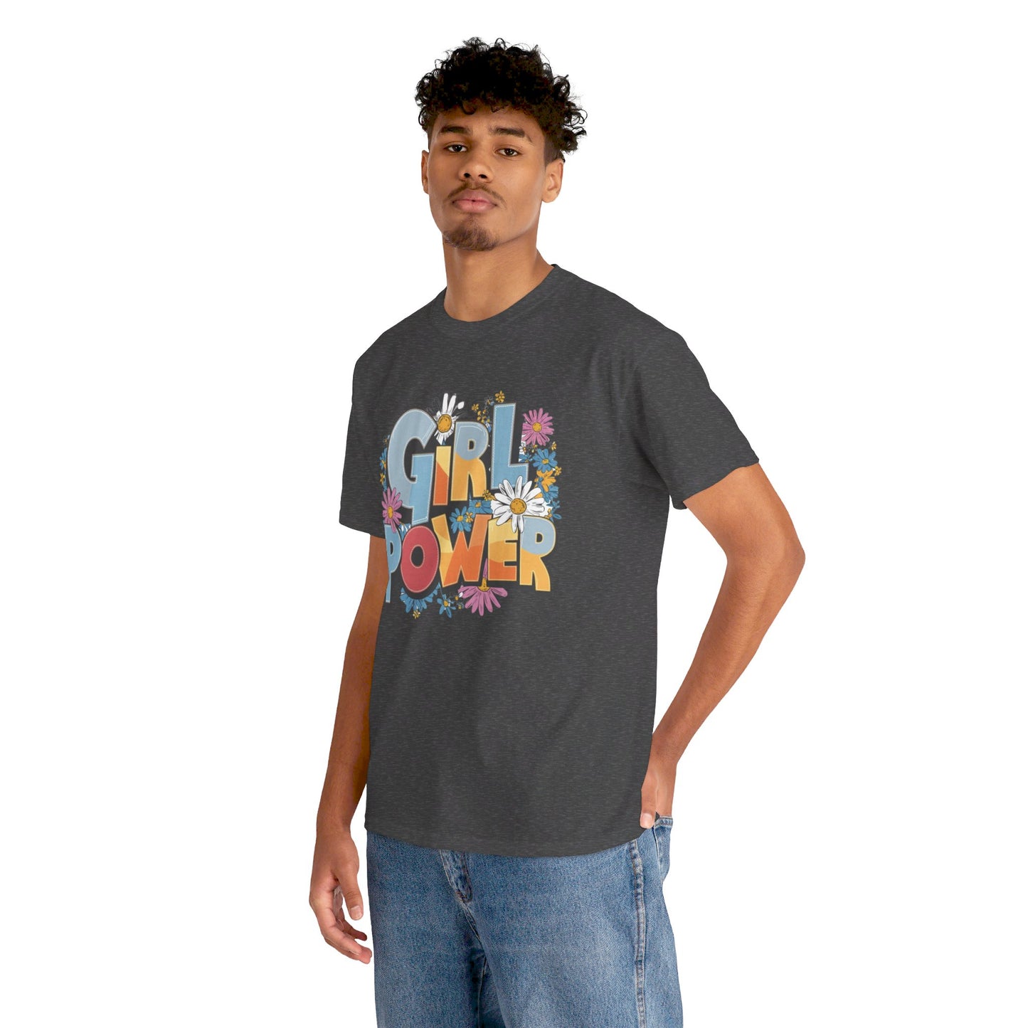 Girl Power Women Heavy Cotton Tee
