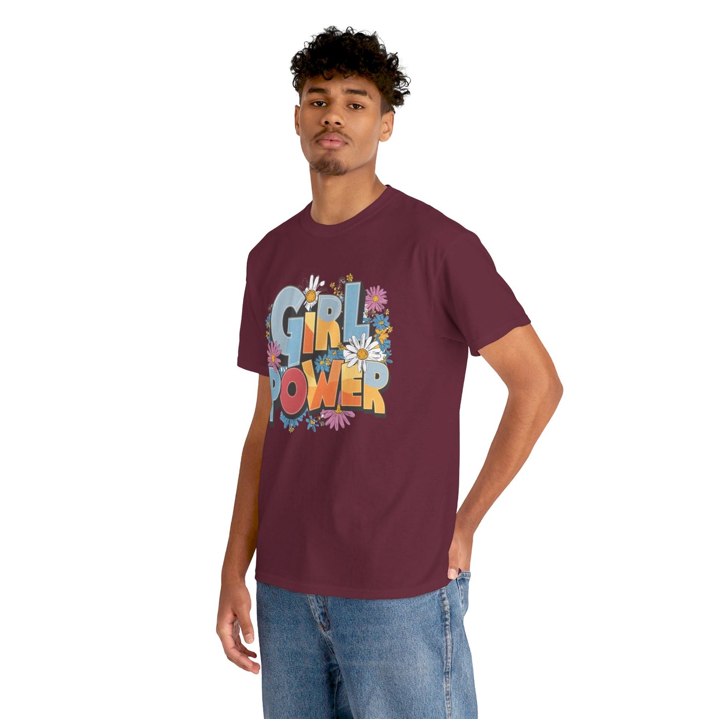 Girl Power Women Heavy Cotton Tee