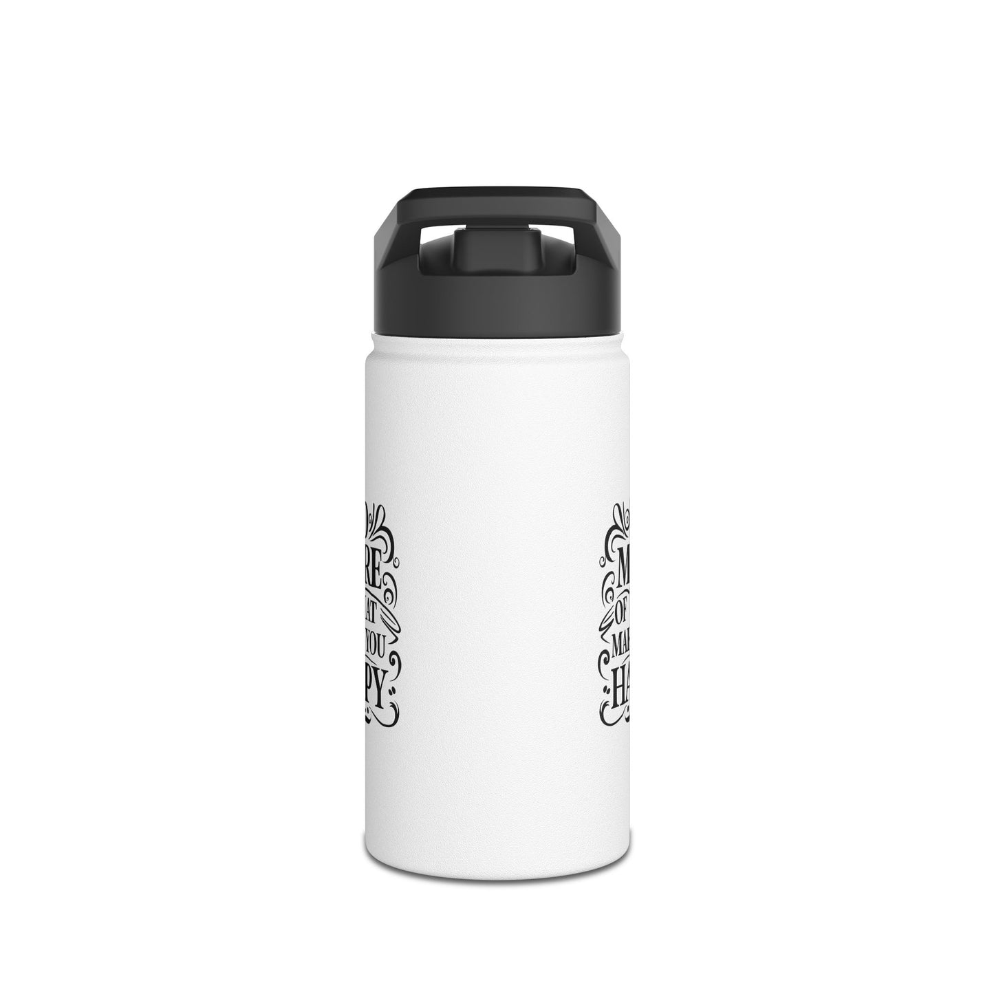 DO More Stainless Steel Water Bottle, Standard Lid