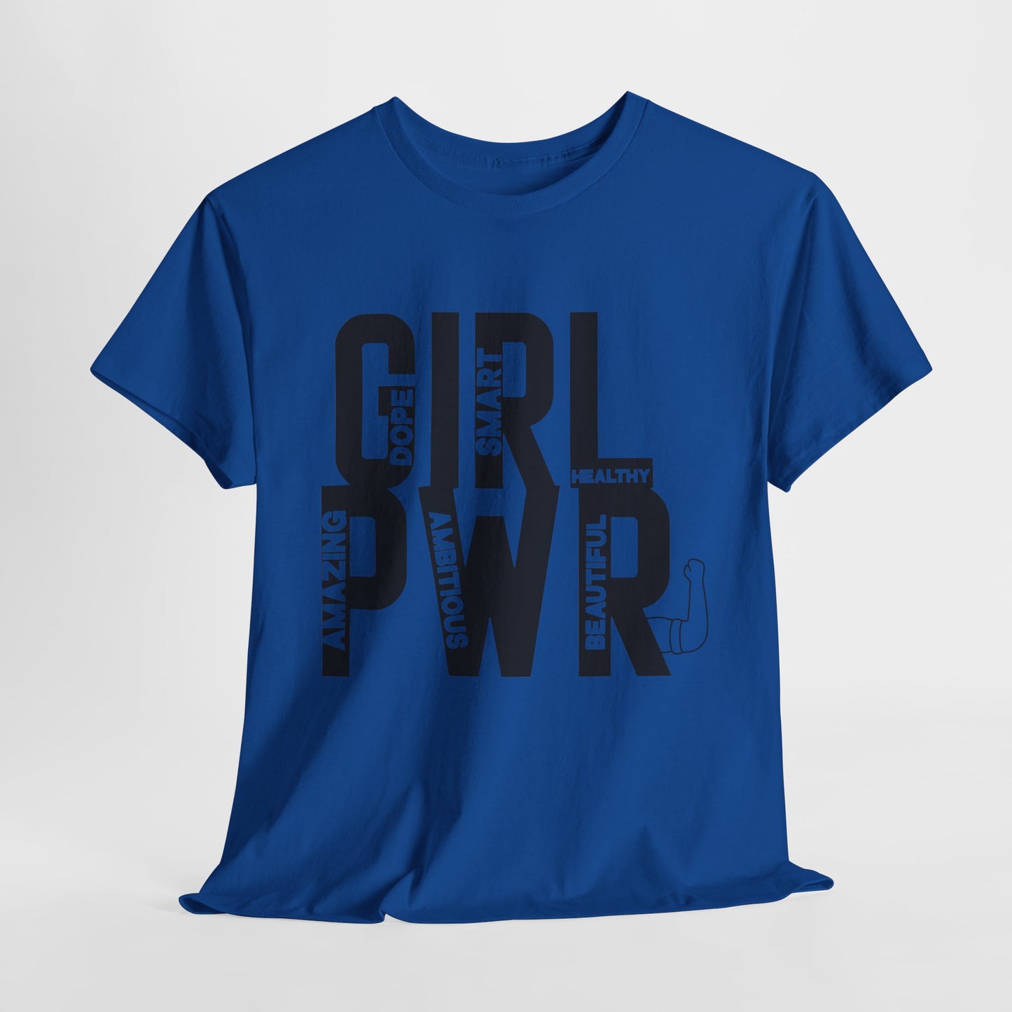 GIRL PWR Printed T Shirt with Hearts