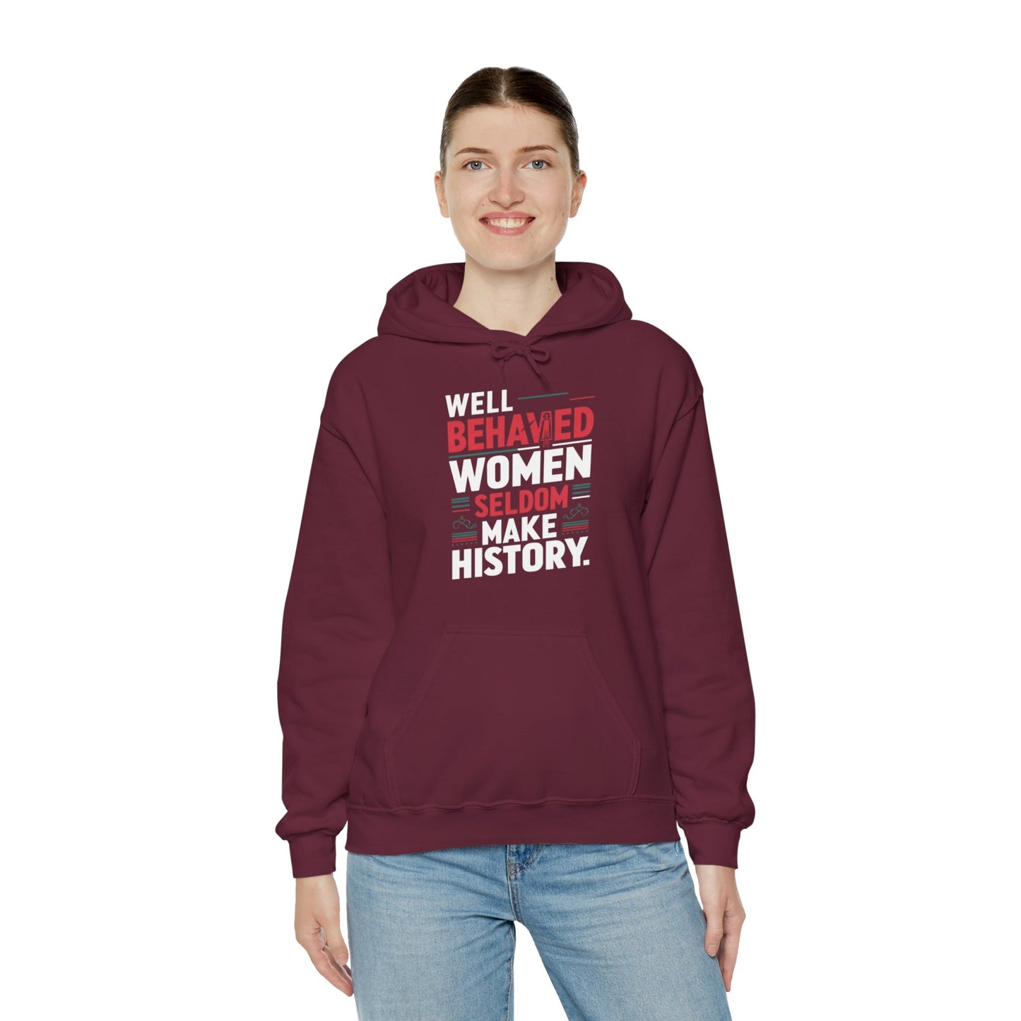 Well Behaved Printed Unisex Heavy Blend™ Hooded Sweatshirt