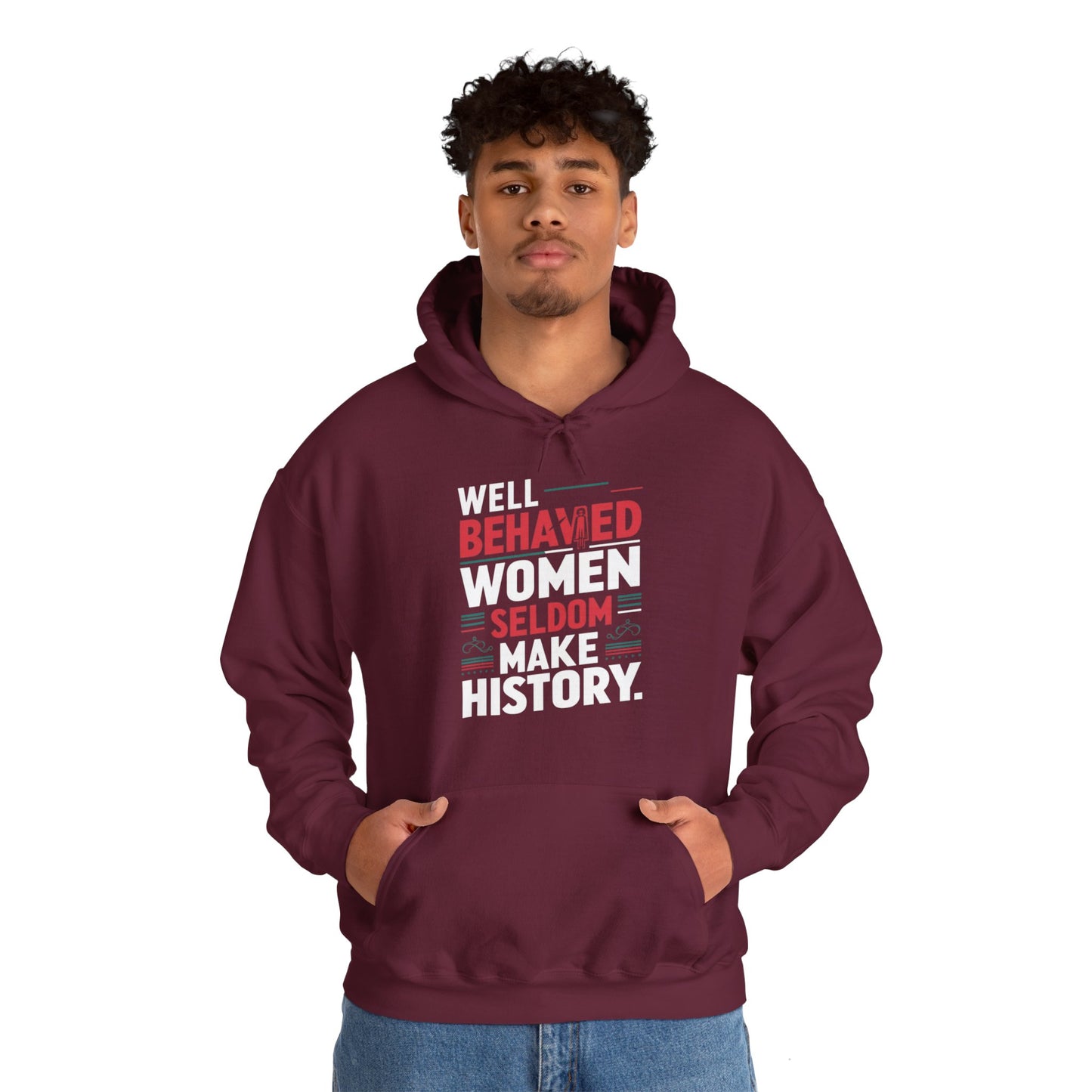 Well Behaved Printed Unisex Heavy Blend™ Hooded Sweatshirt
