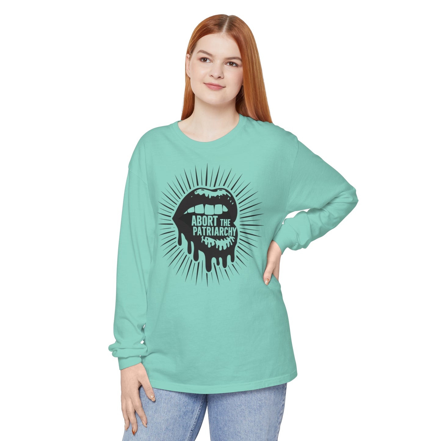 Abort The Women Garment-dyed Long Sleeve T-Shirt
