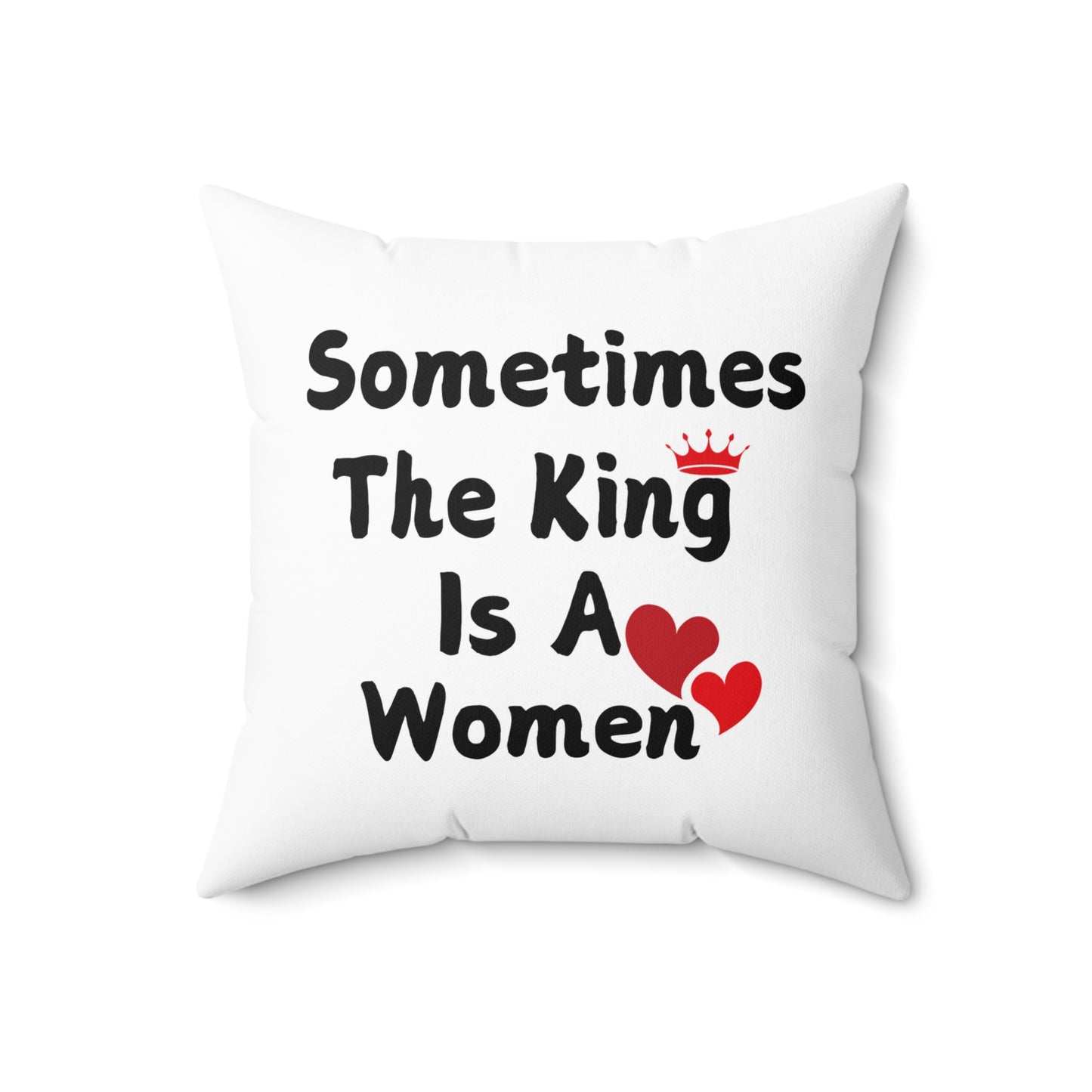 Sometimes Spun Polyester Square Pillow