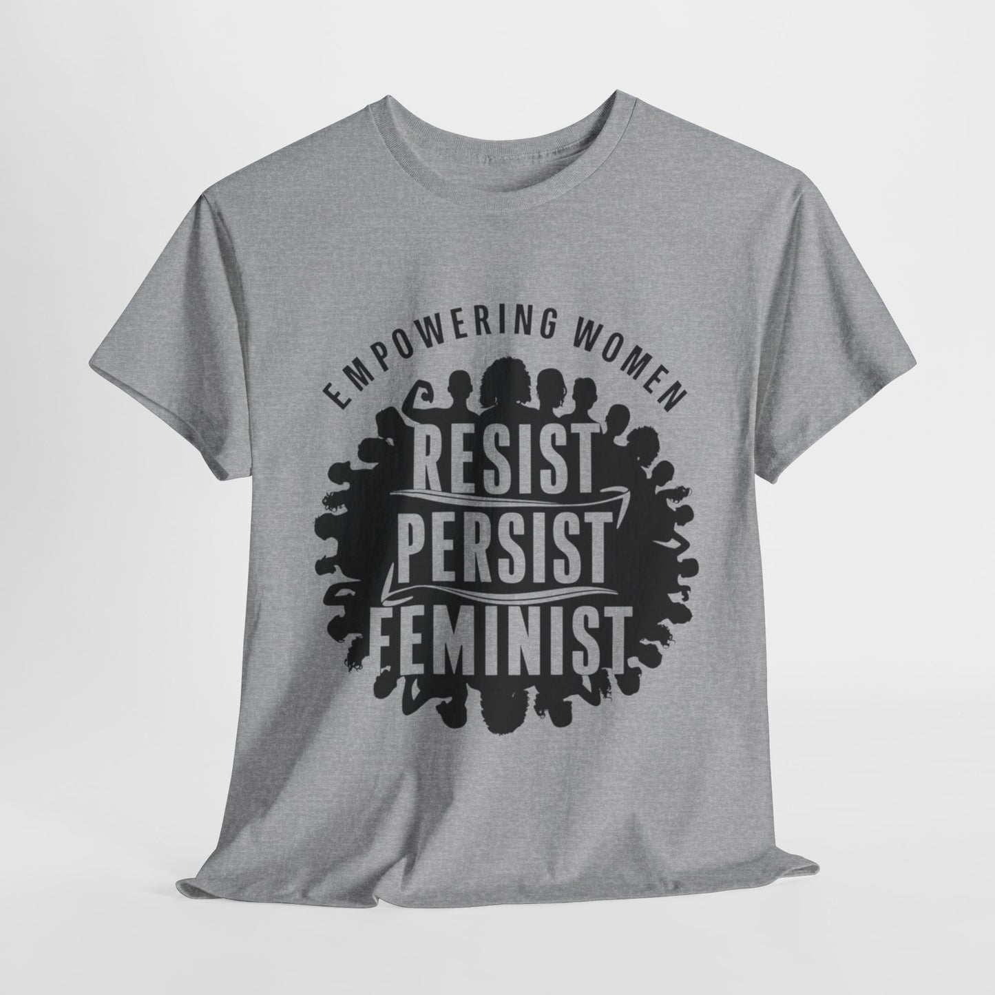 Empowering Women Printed T Shirt with Hearts