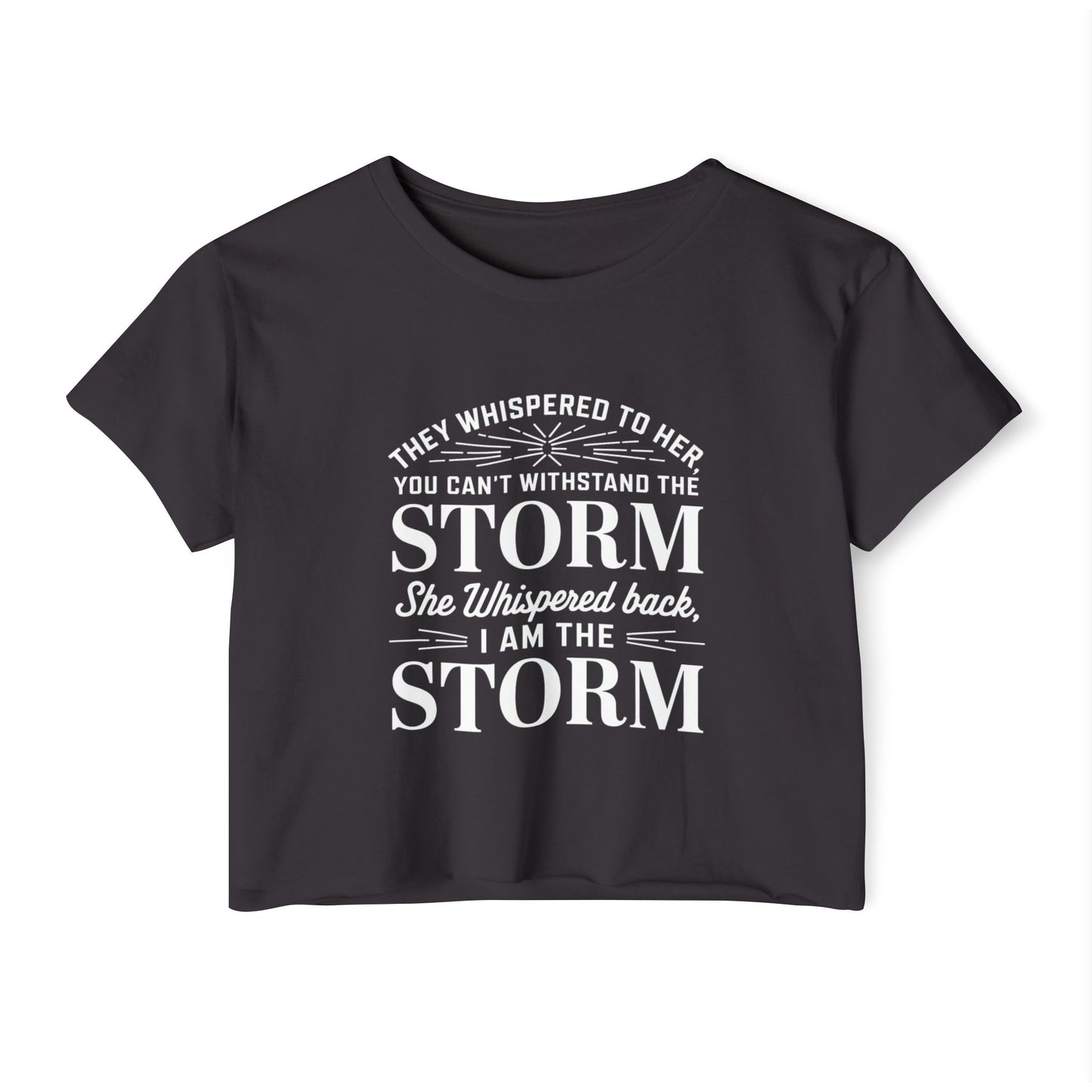 They Whispered Women's Festival Crop Top