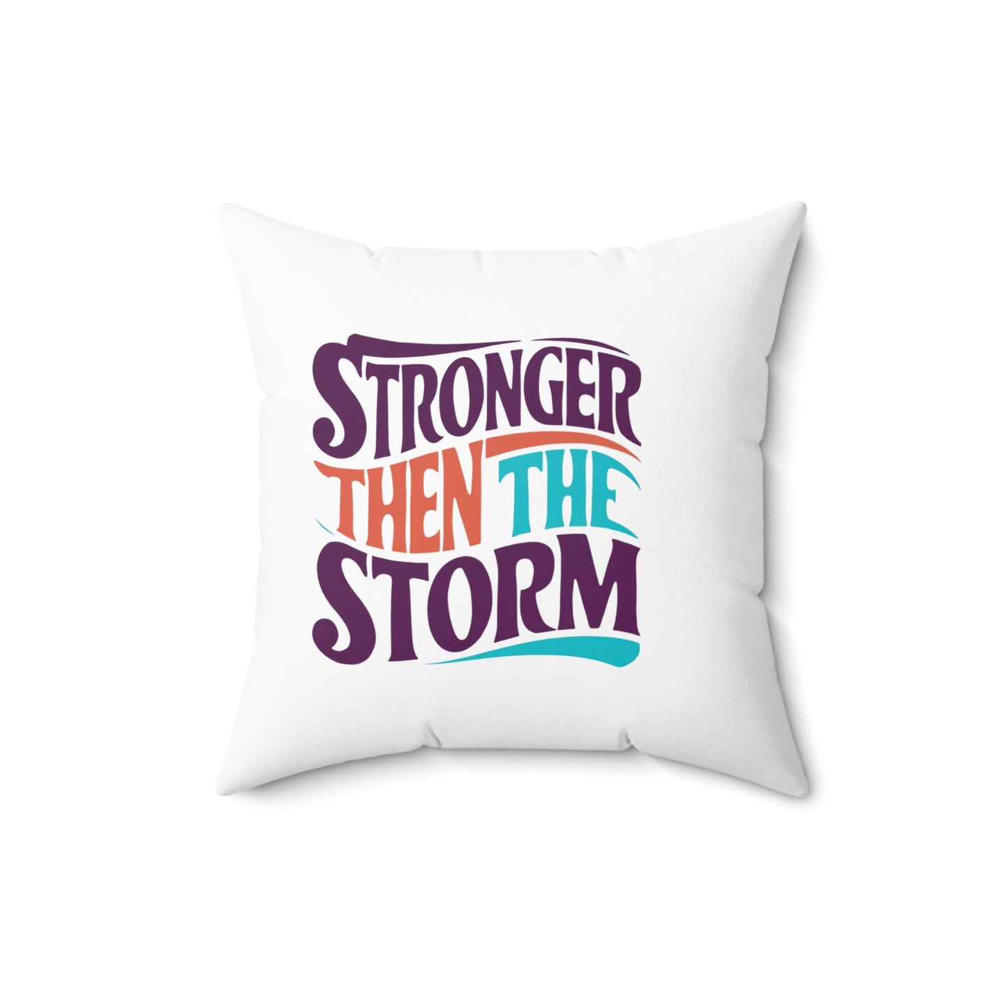 Stronger Spun Polyester Square Pillow