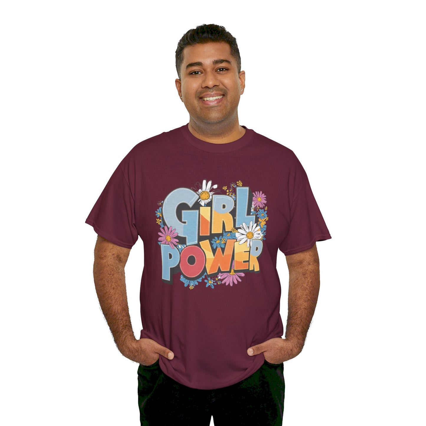 Girl Power Women Heavy Cotton Tee