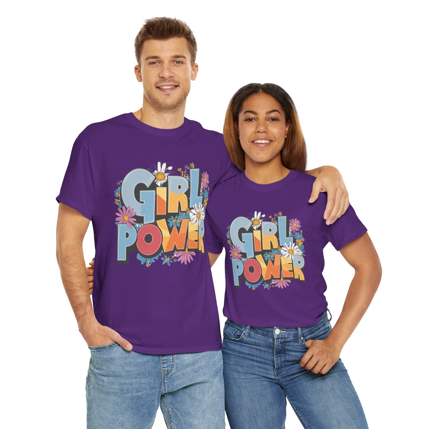 Girl Power Women Heavy Cotton Tee