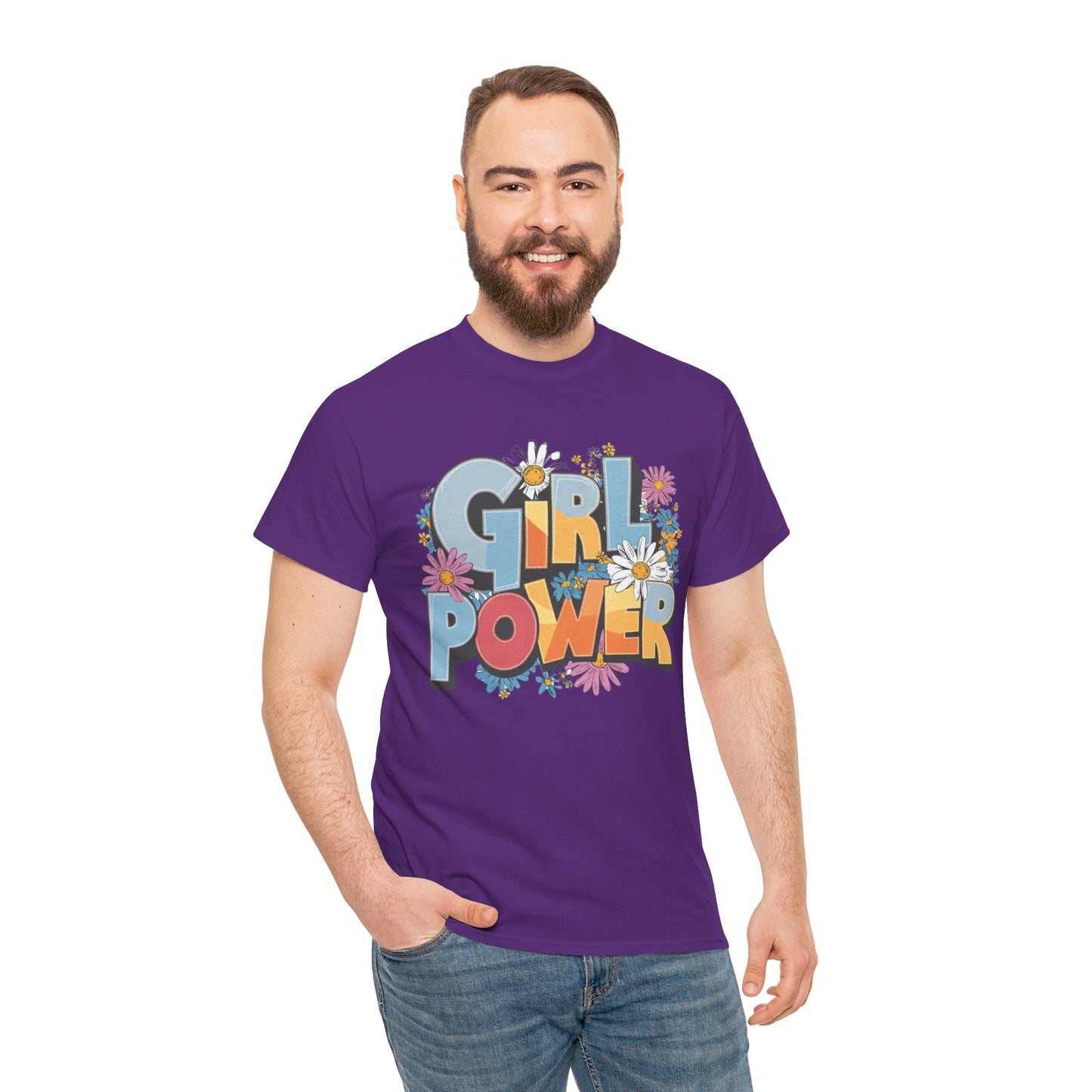 Girl Power Women Heavy Cotton Tee