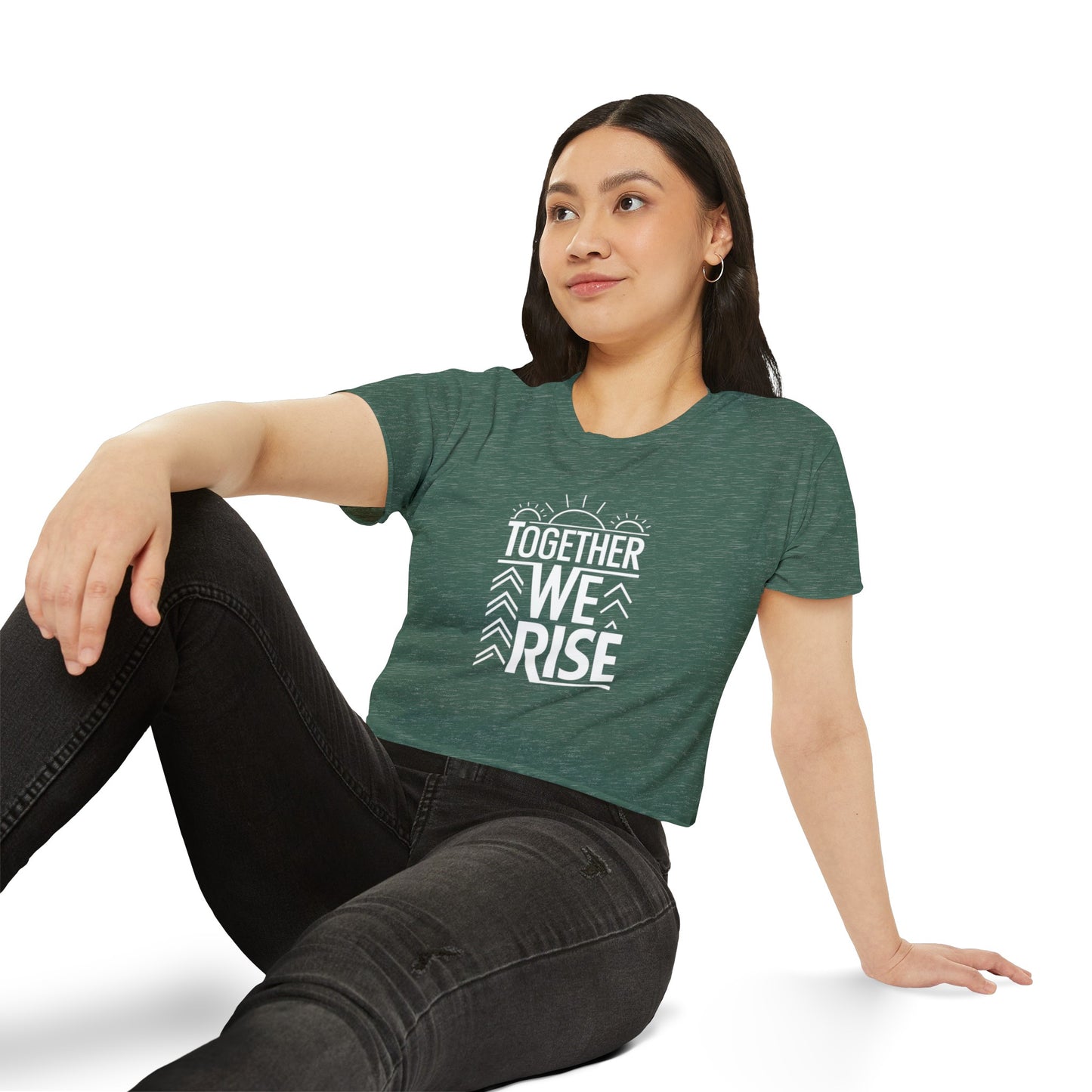 Together We Rise Women's Festival Crop Top