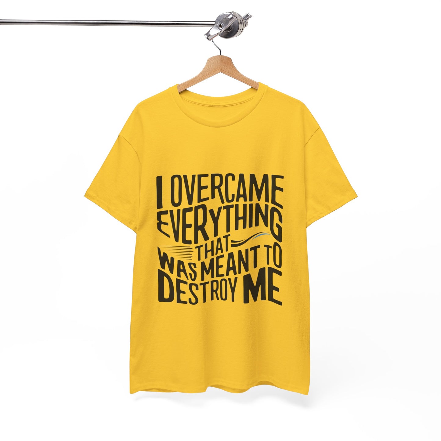 I Overcame Everything That Was Meant To Destroy Me  T Shirt with Hearts