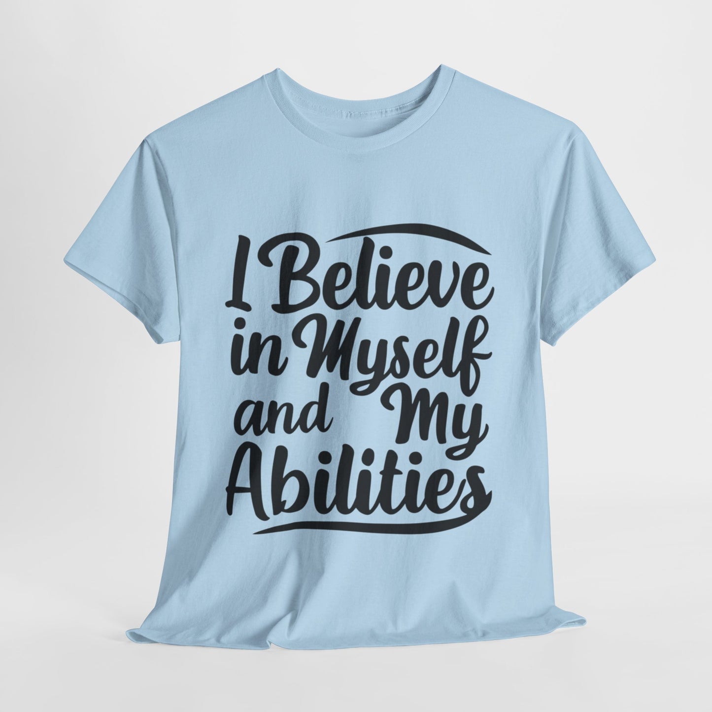 I Believe Printed T Shirt with Hearts
