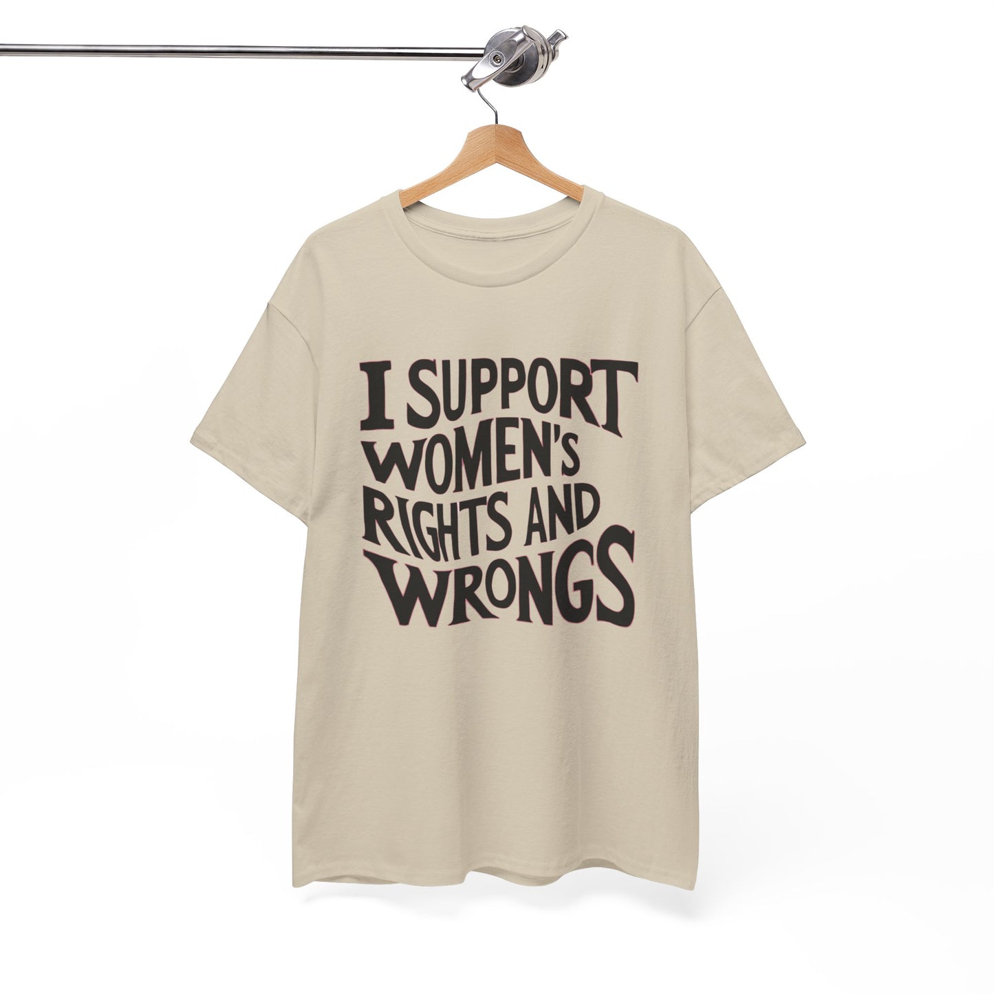 I Support Printed T Shirt with Hearts