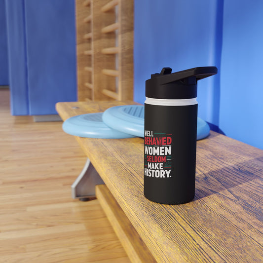 Well Behaved  Stainless Steel Water Bottle, Standard Lid
