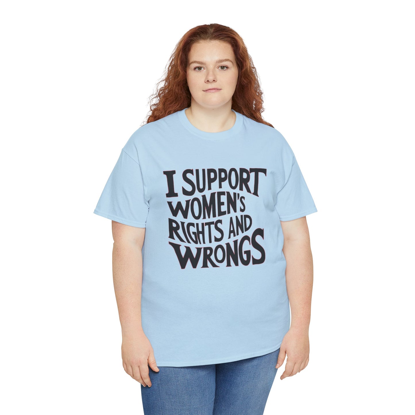 I Support Printed T Shirt with Hearts