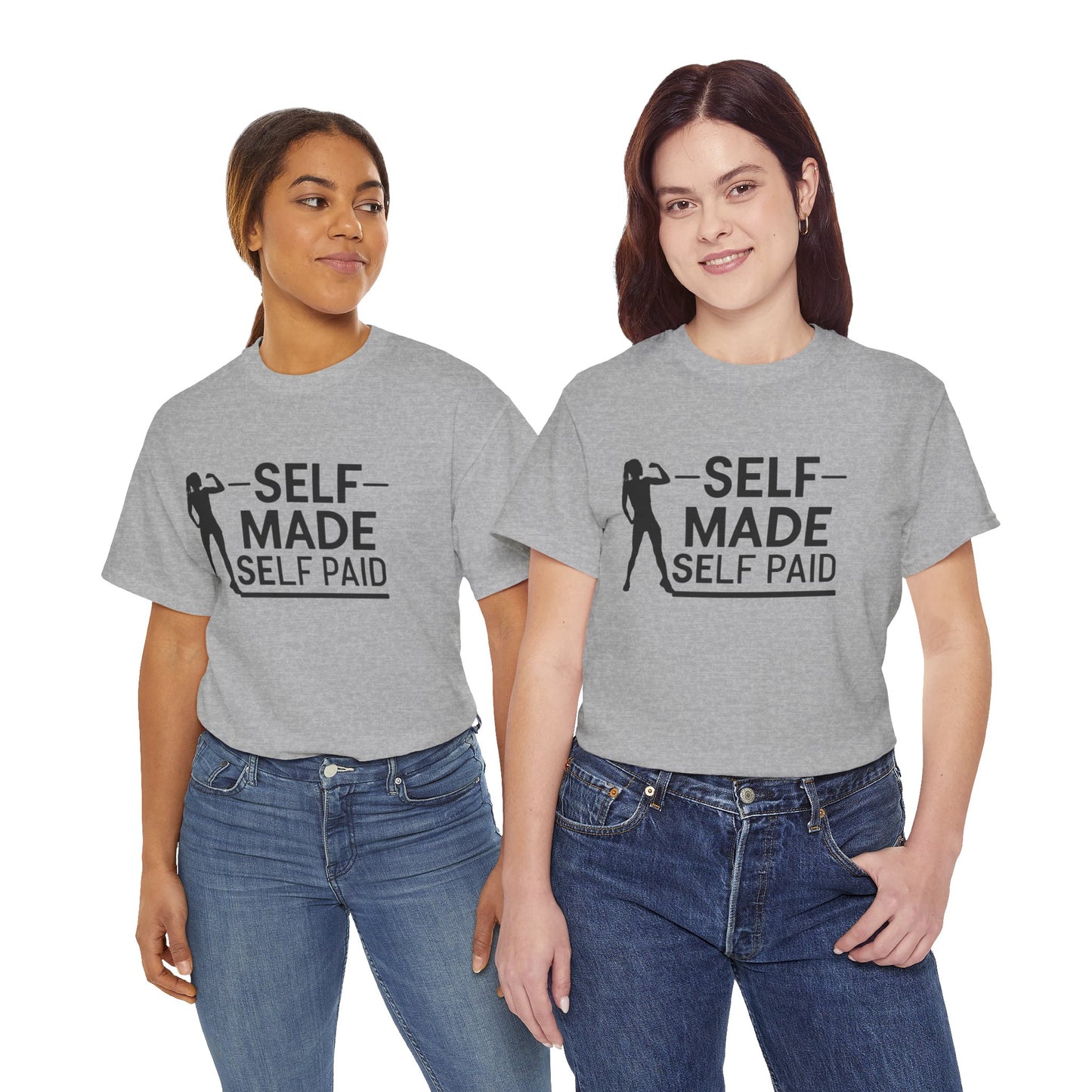 Self Made Printed T Shirt with Hearts
