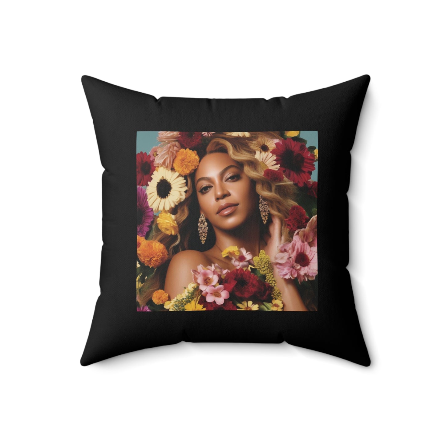 Women Spun Polyester Square Pillow