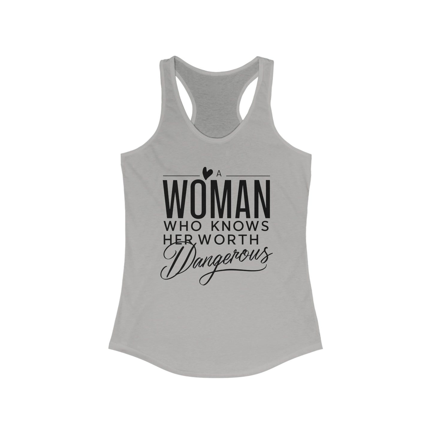 A Woman Women's Ideal Racerback Tank