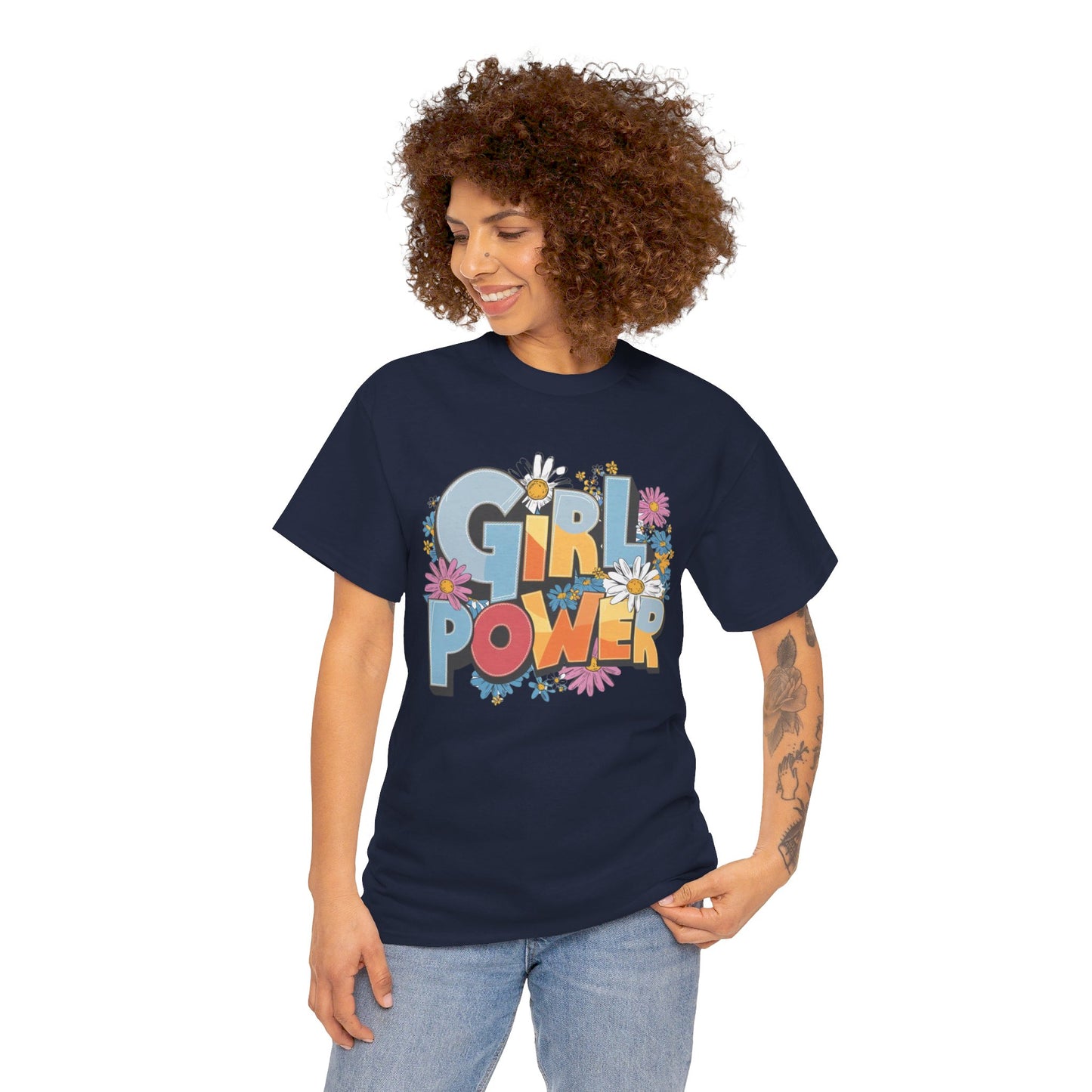 Girl Power Women Heavy Cotton Tee