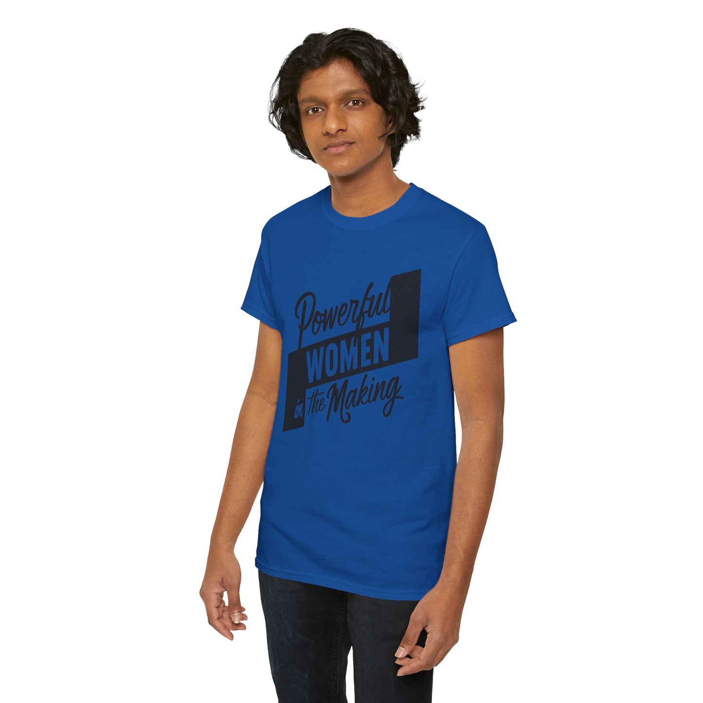 Powerful Women Printed T Shirt with Hearts