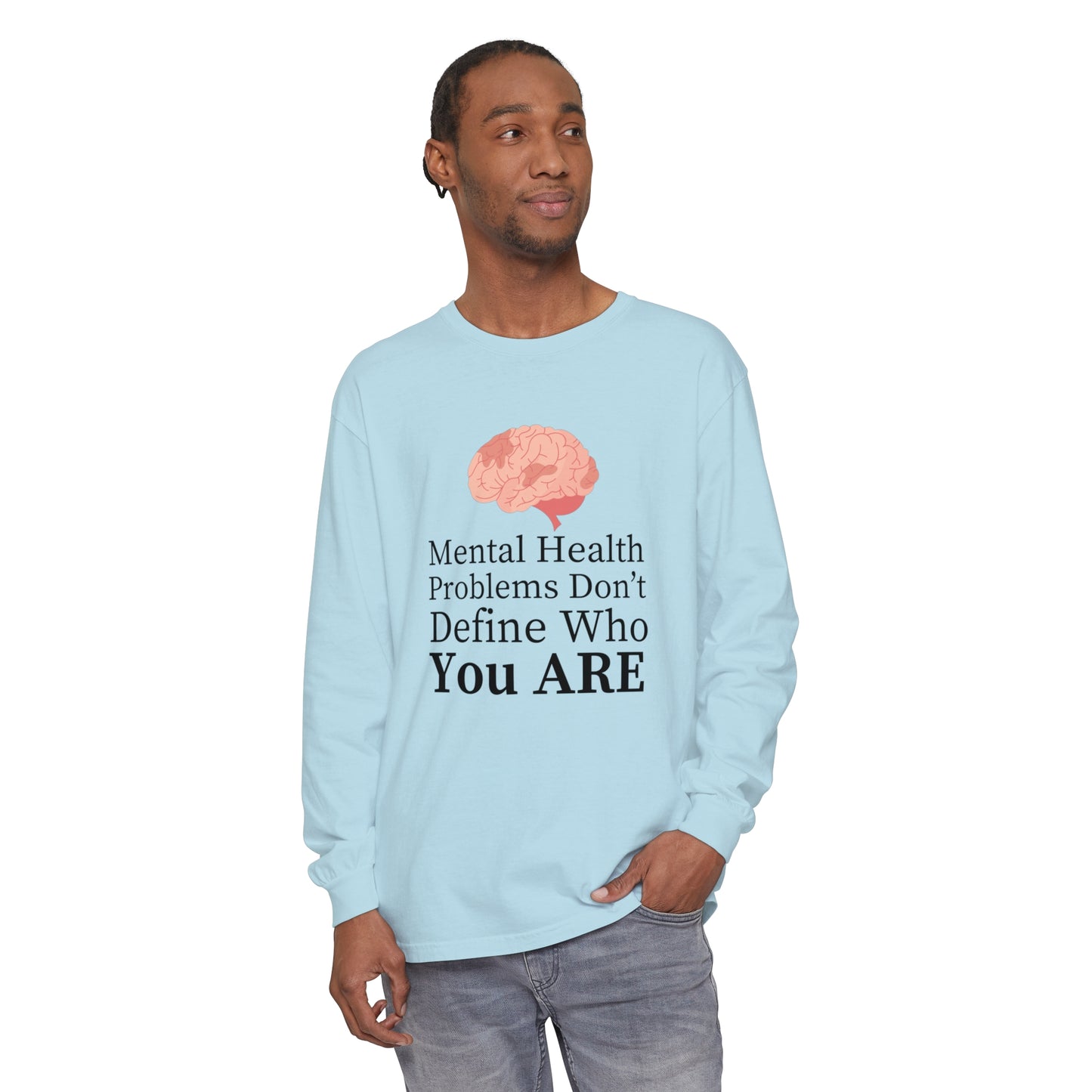 Mental Problems Women Garment-dyed Long Sleeve T-Shirt