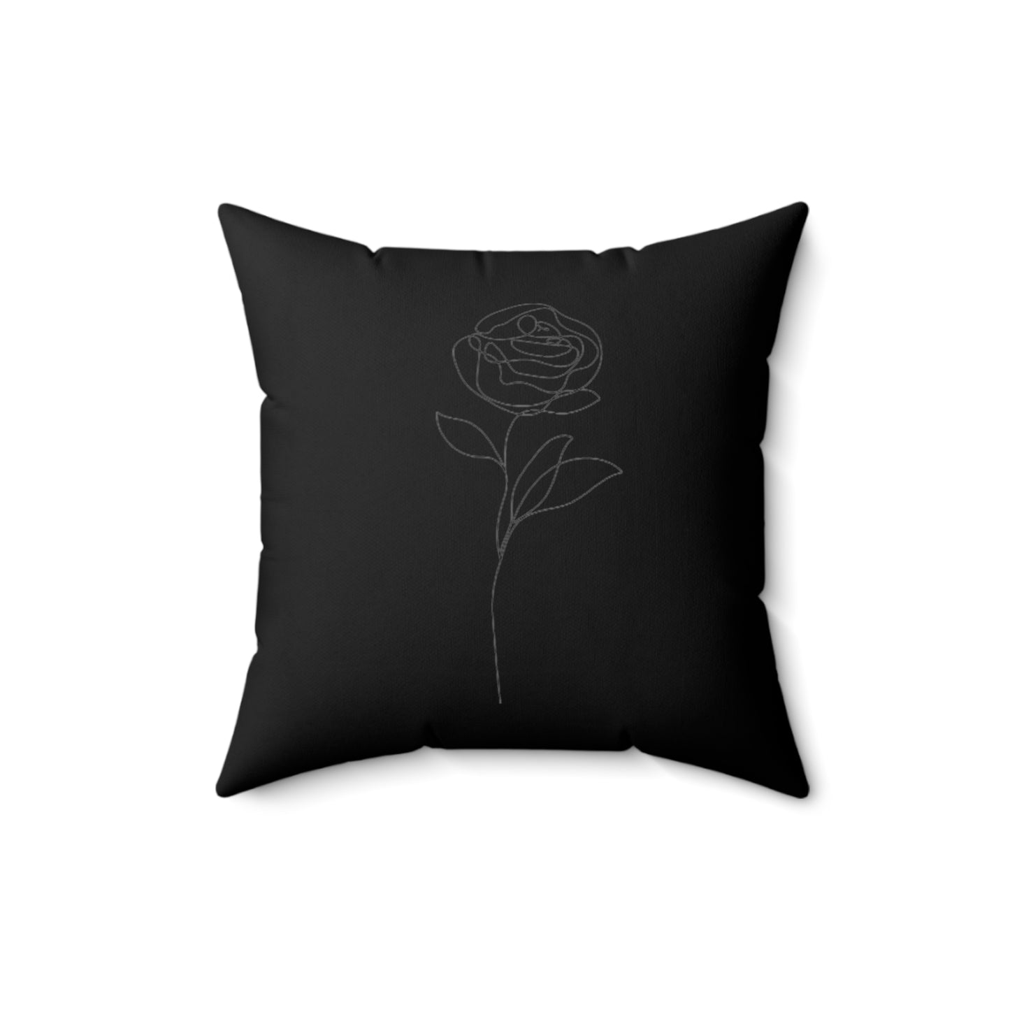 Flower  Spun Polyester Square Pillow
