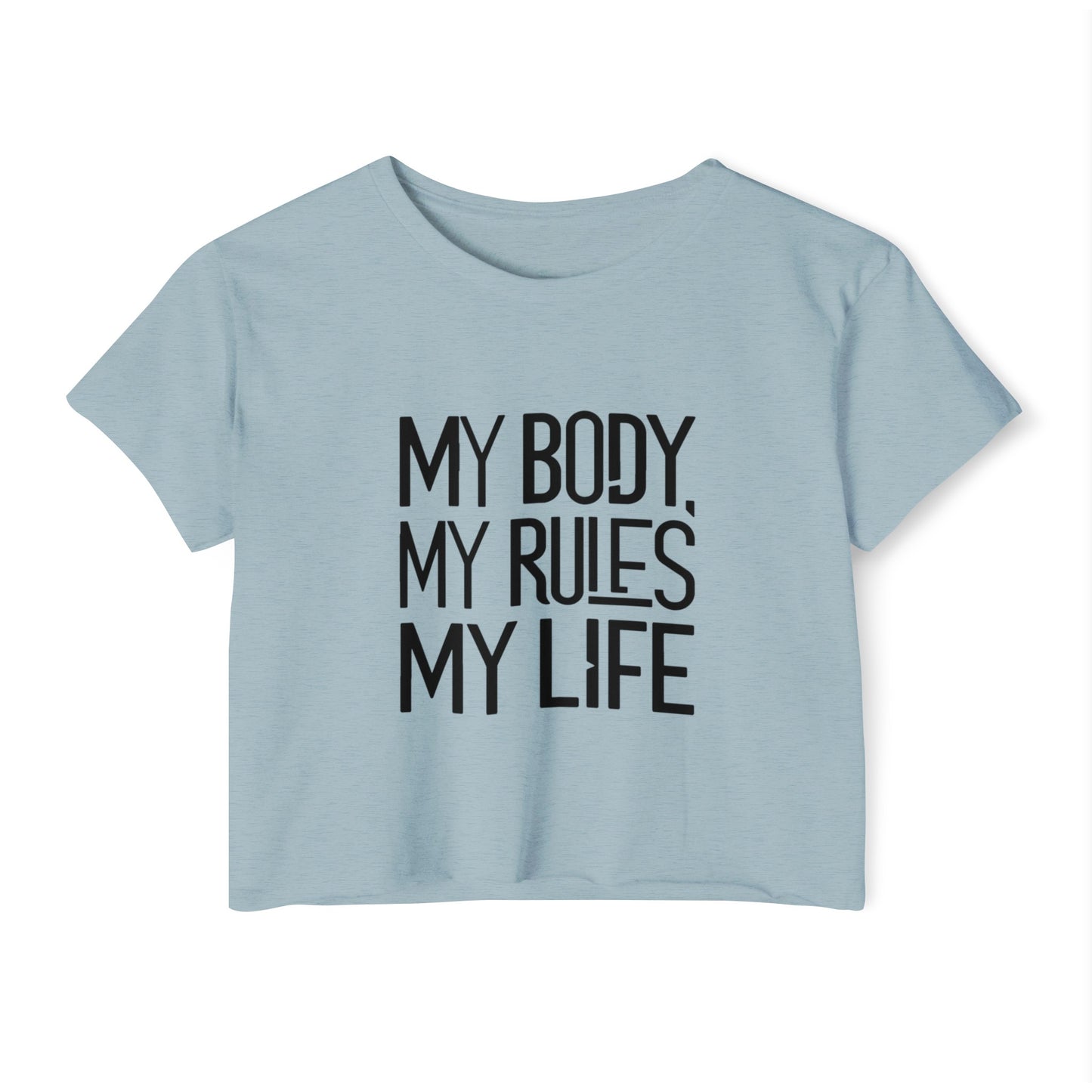 My Body, My Rules, Women's Festival Crop Top