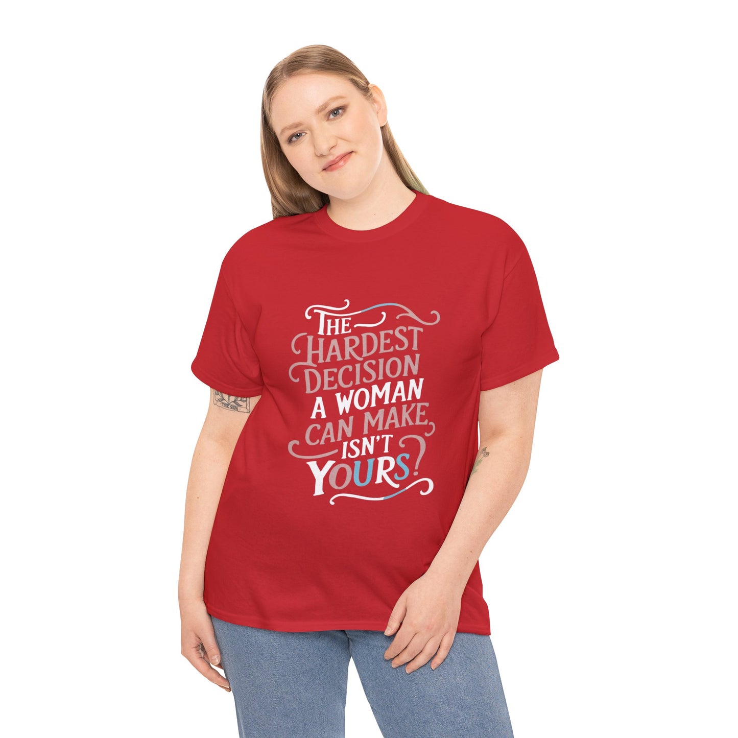 The Hardest Decision T Shirt with Hearts