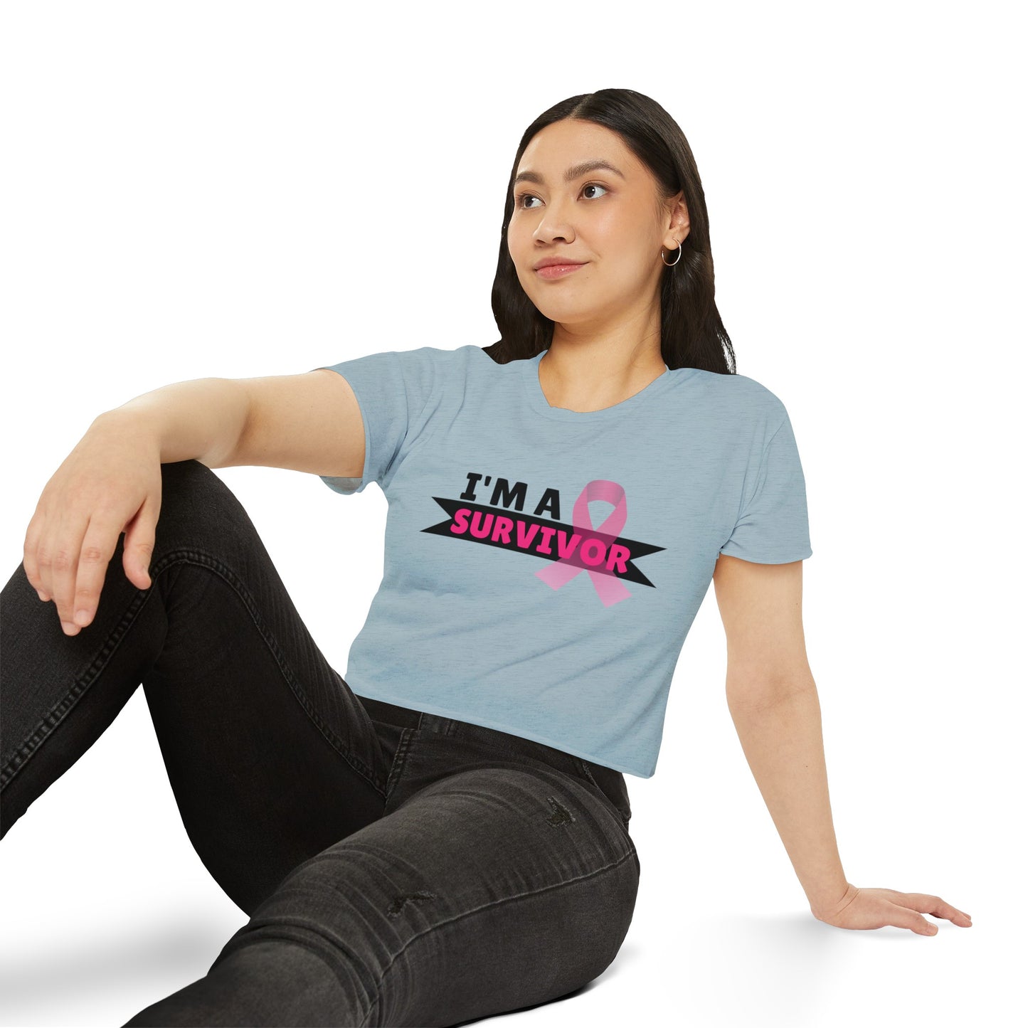I'M A Survivor Women's Festival Crop Top
