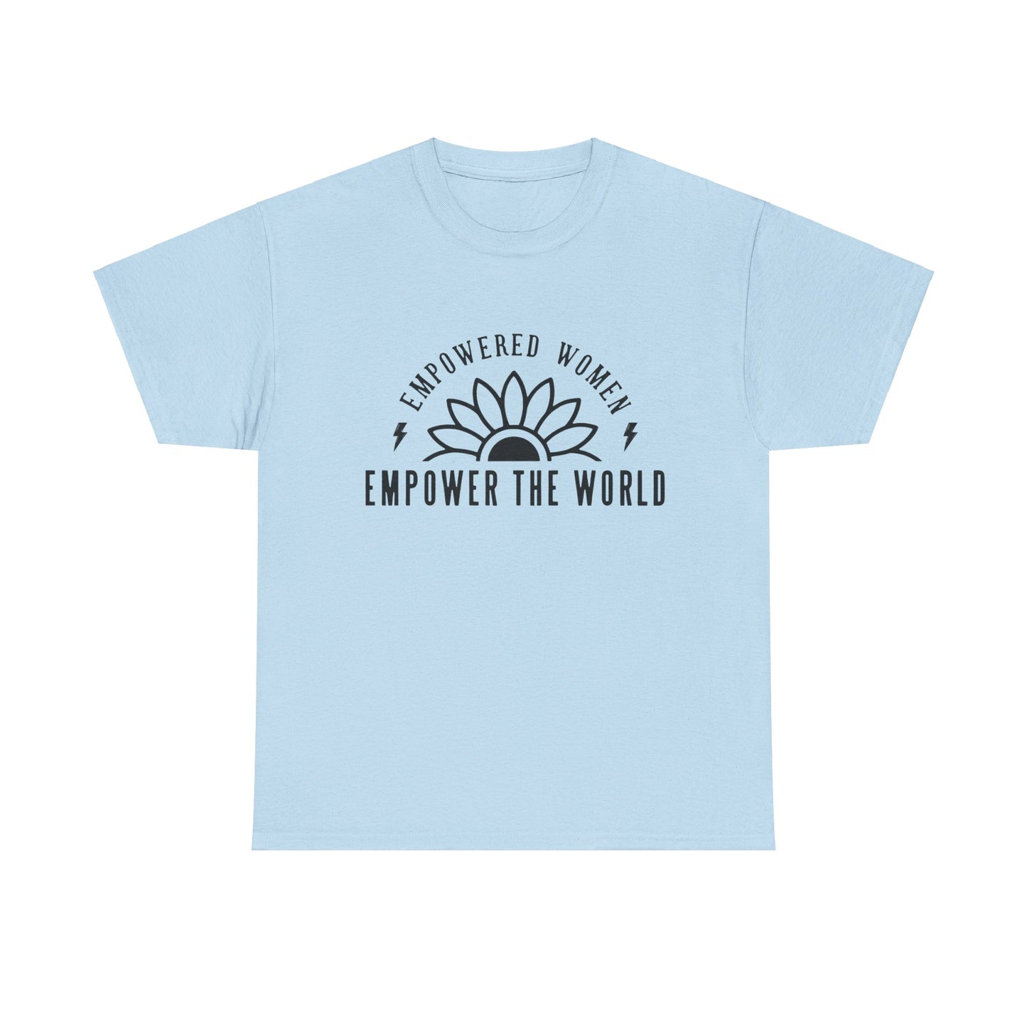 Empowered Women Printed T Shirt with Hearts