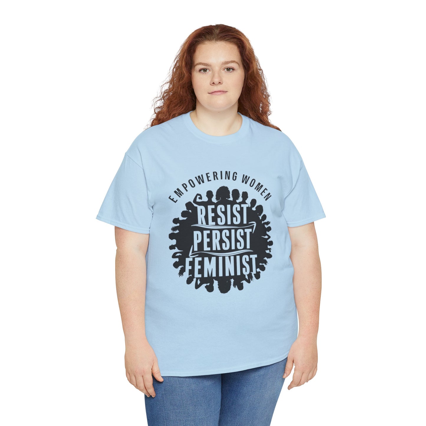 Empowering Women Printed T Shirt with Hearts