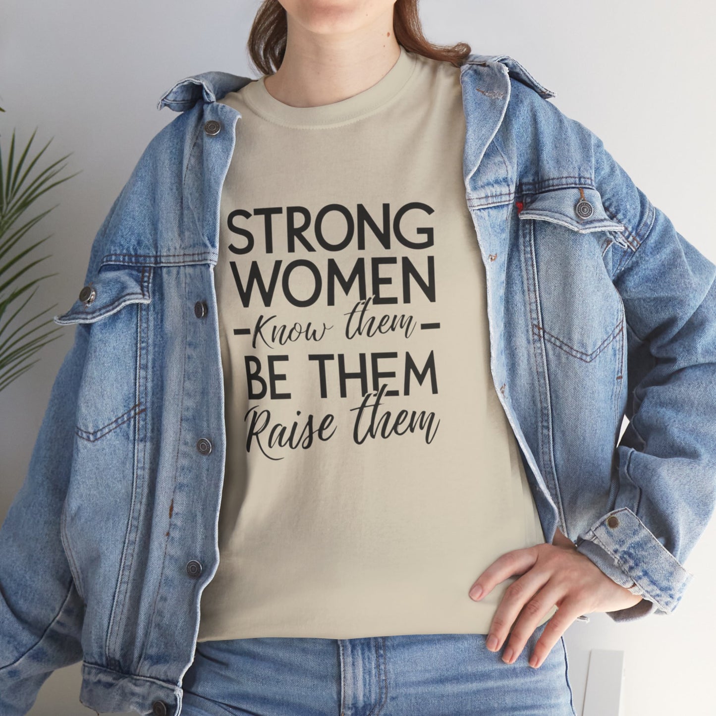Strong Women Printed T Shirt with Hearts