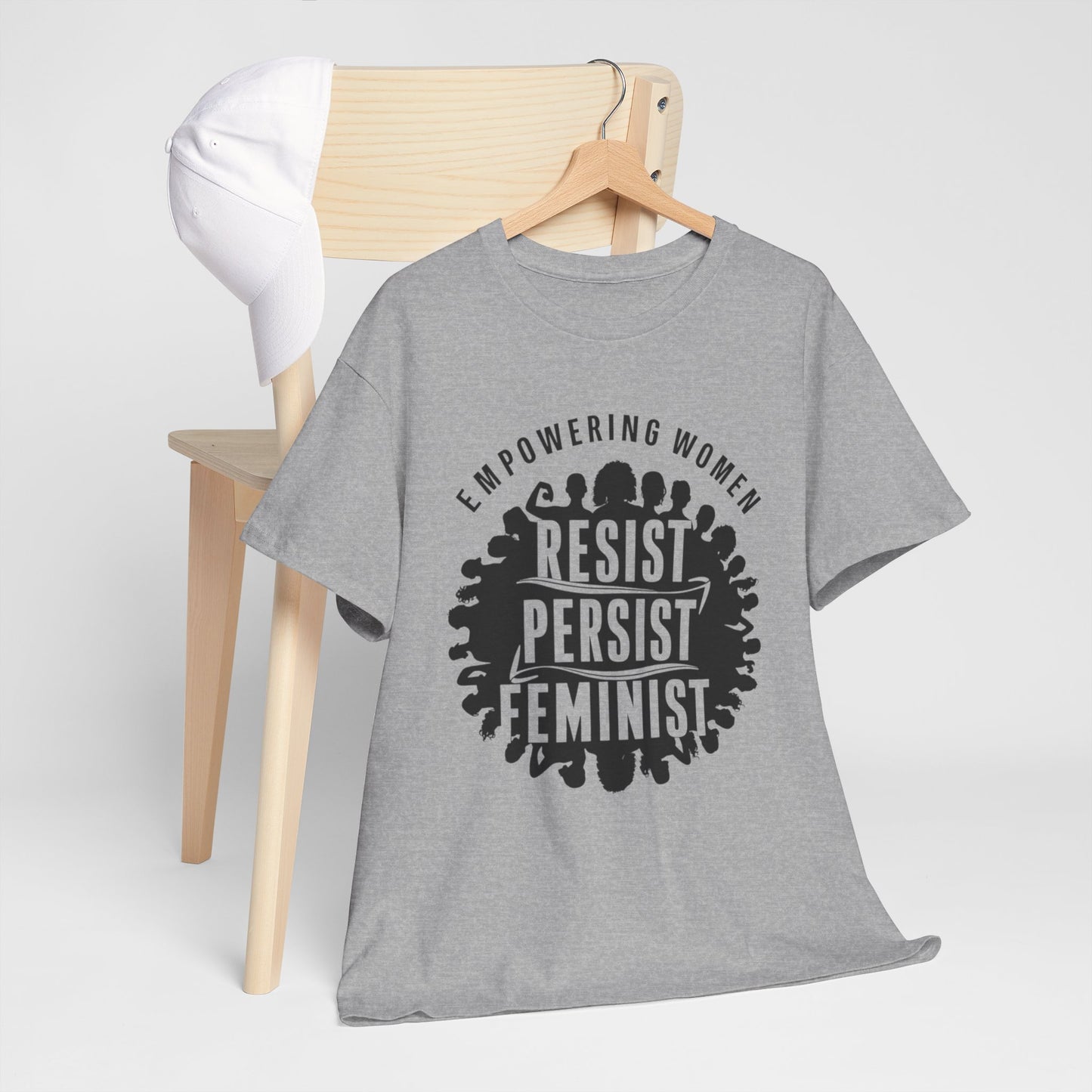 Empowering Women Printed T Shirt with Hearts