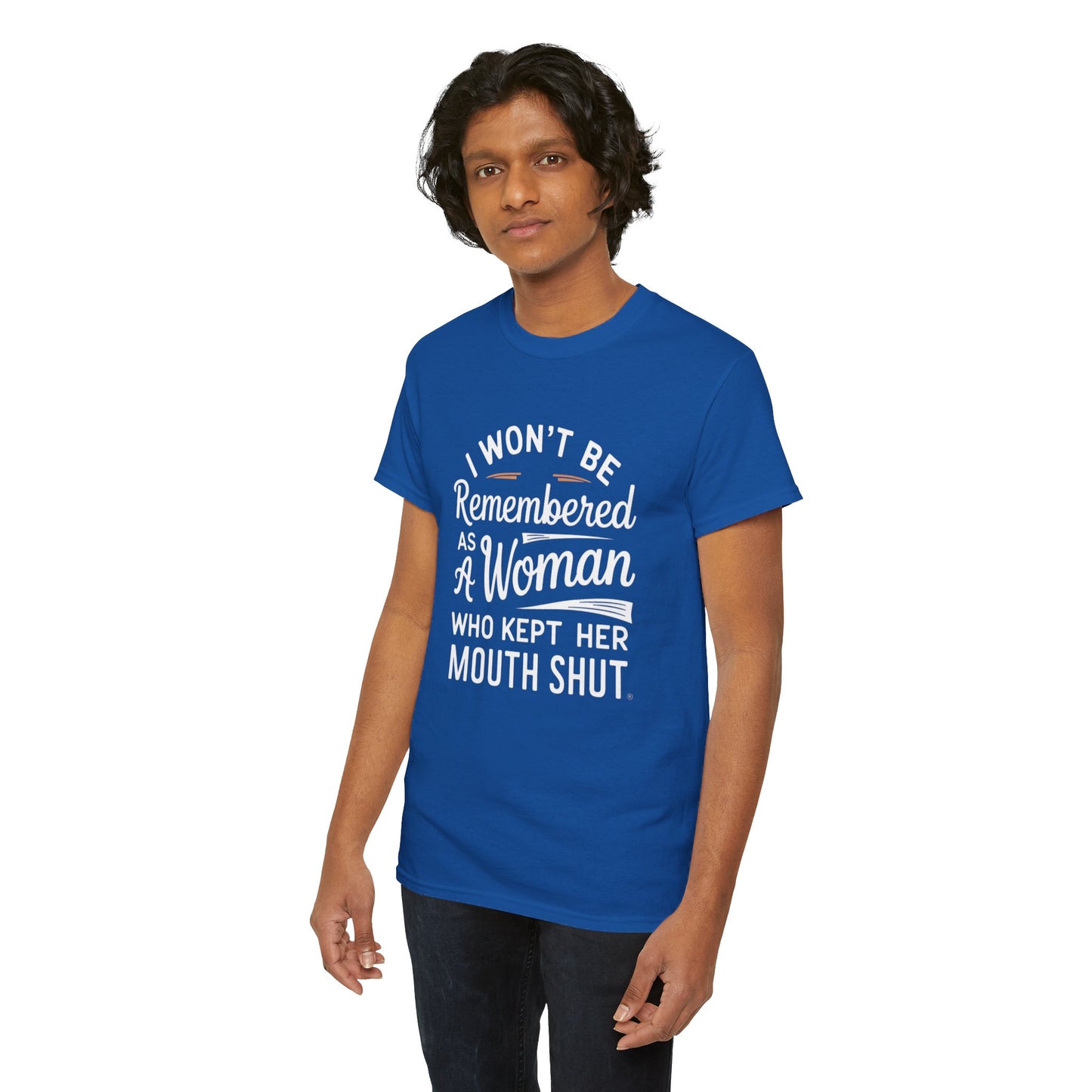 I WON'T Be Printed  T Shirt with Hearts