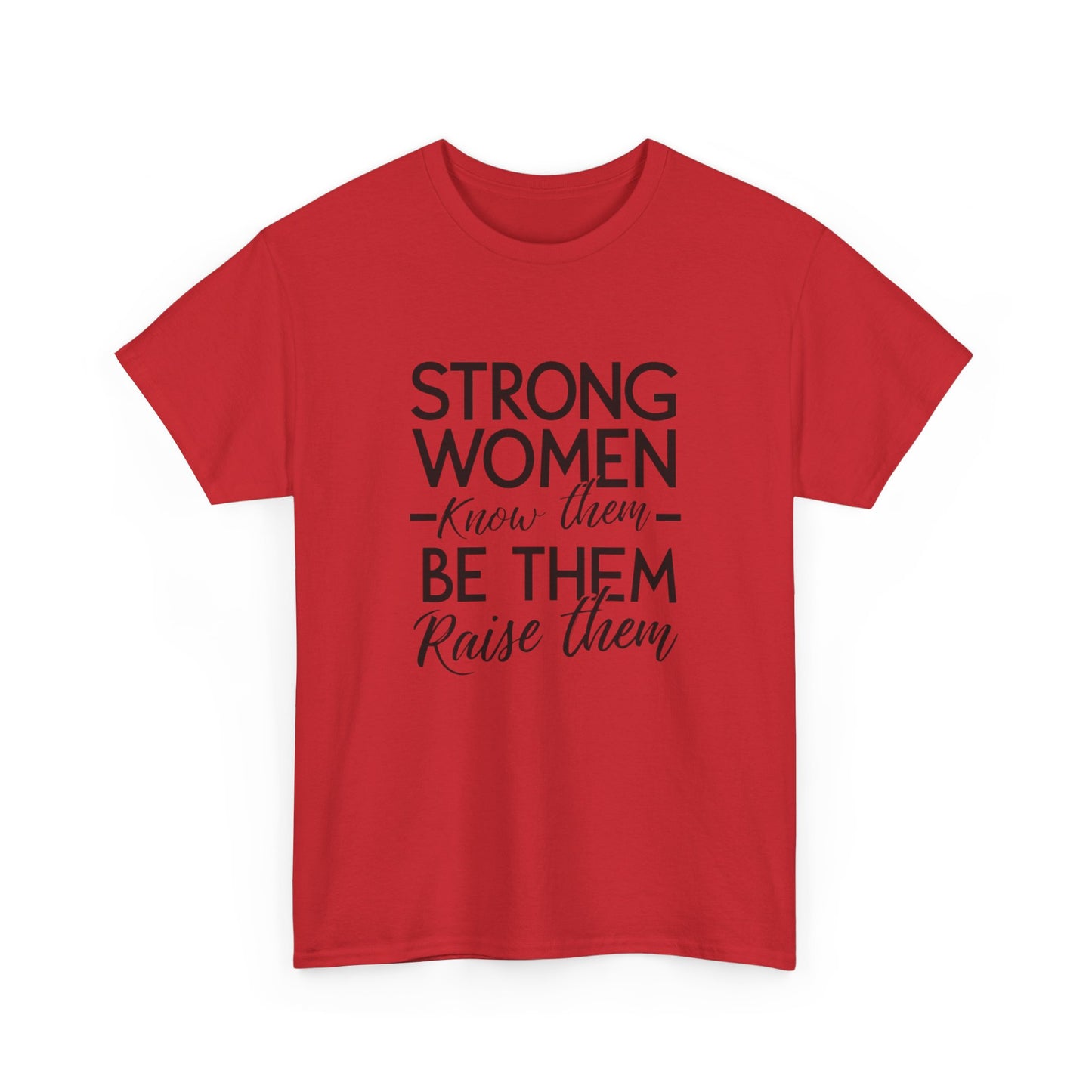 Strong Women Printed T Shirt with Hearts
