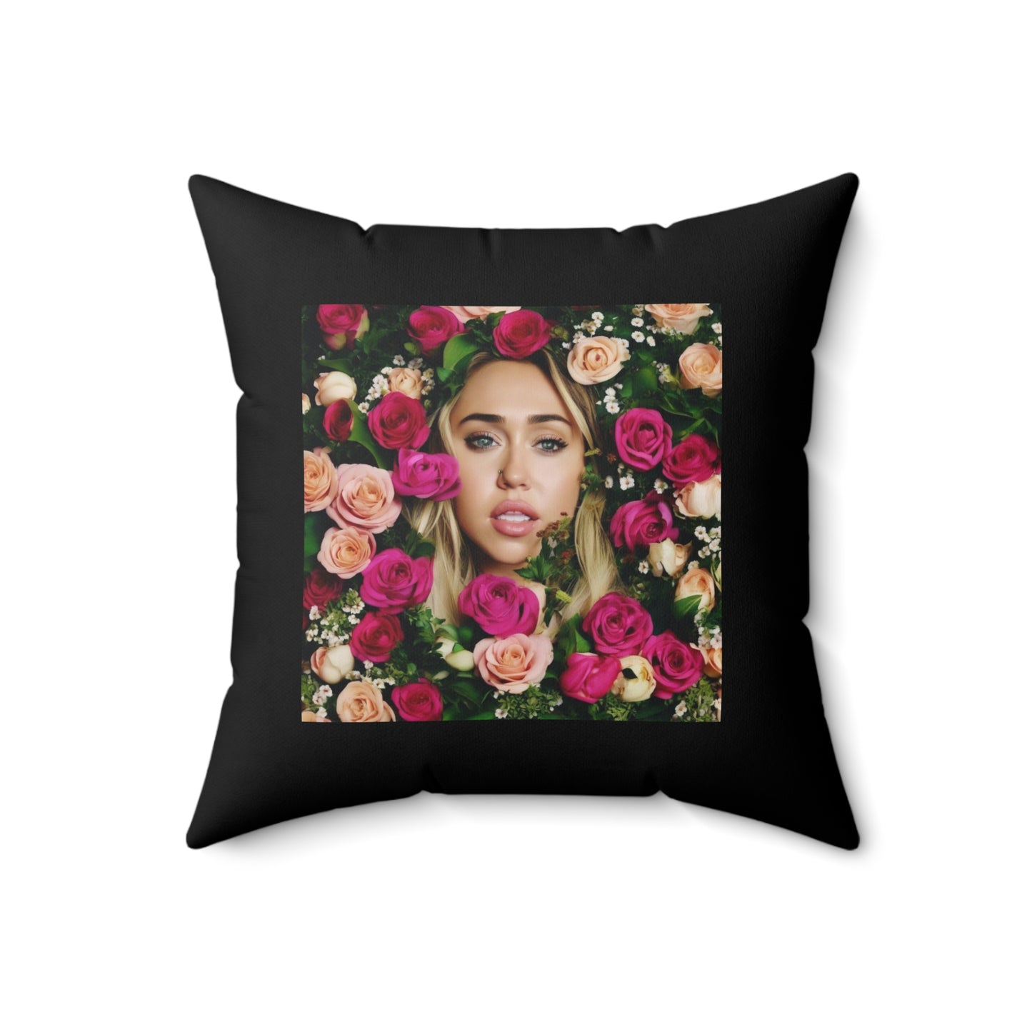 Women Spun Polyester Square Pillow