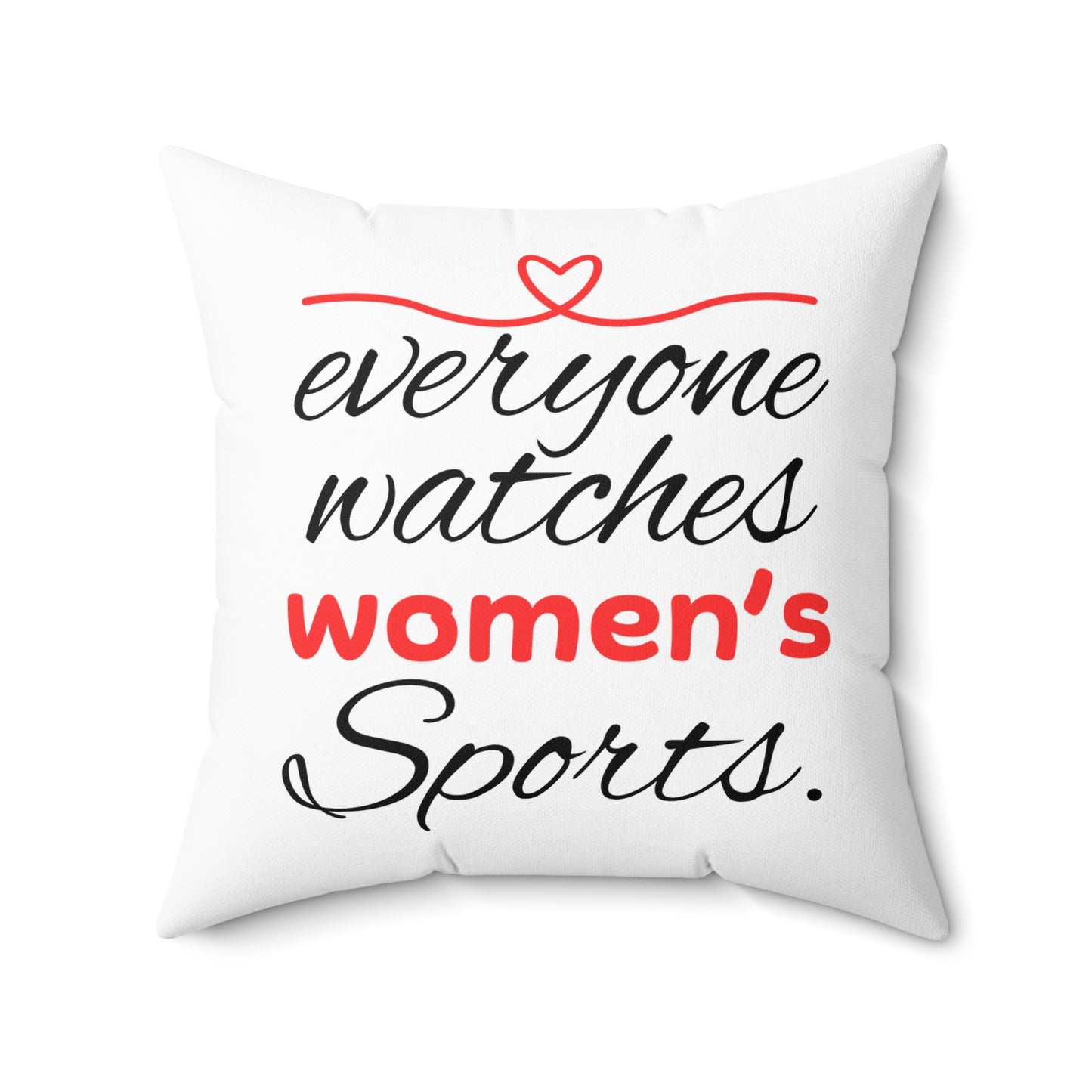 Everyone Spun Polyester Square Pillow
