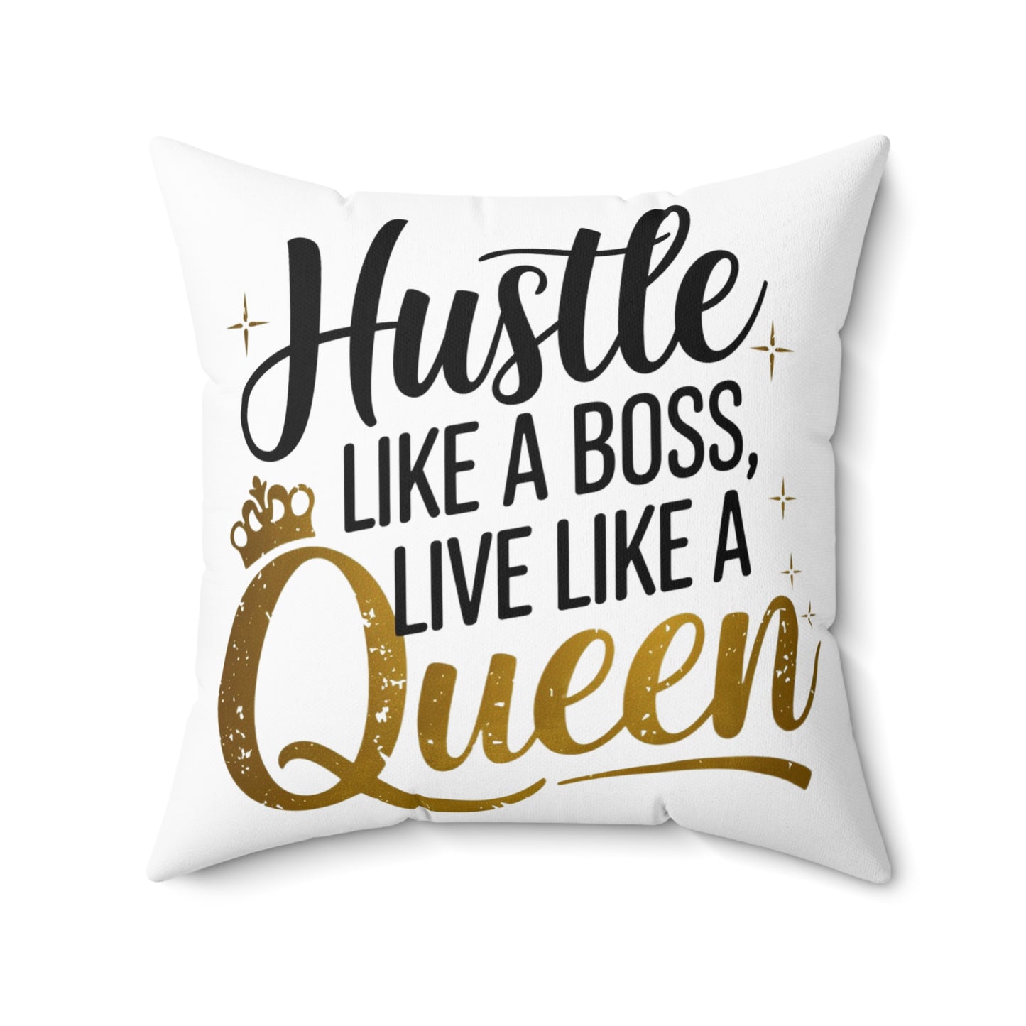 Hustle Spun Polyester Square Pillow